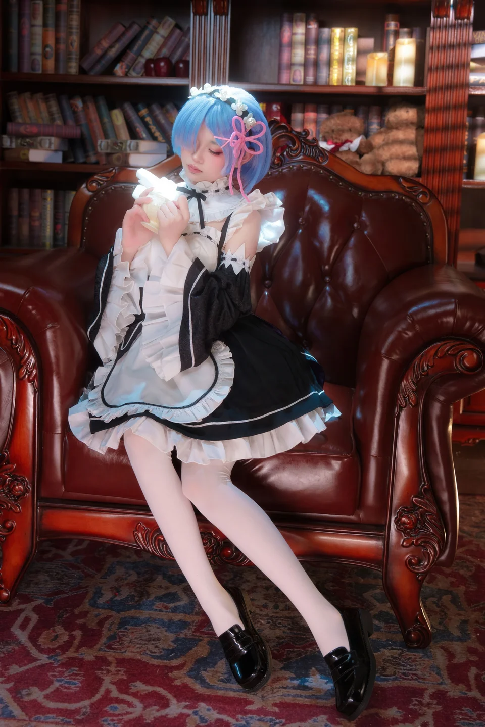 Coser@幼水铃衣 - No.017 Rem - ReZero (108 photos + 1 videos) - You Shui Ling Yi (幼水铃衣) - Photo 5 of 108