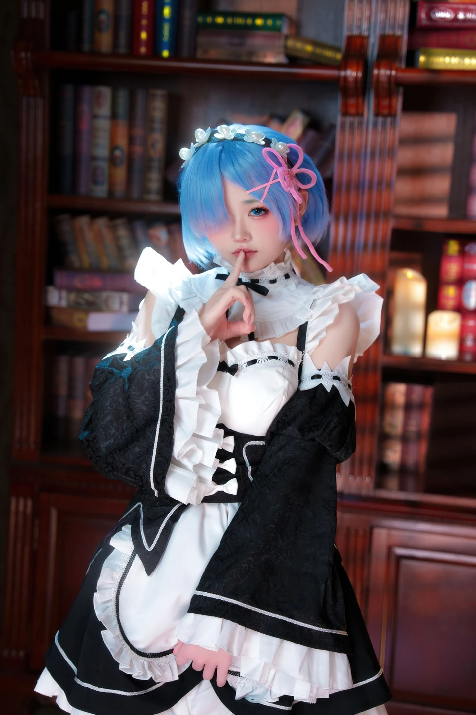 Coser@幼水铃衣 - No.017 Rem - ReZero (108 photos + 1 videos) - You Shui Ling Yi (幼水铃衣) - Photo 6 of 108