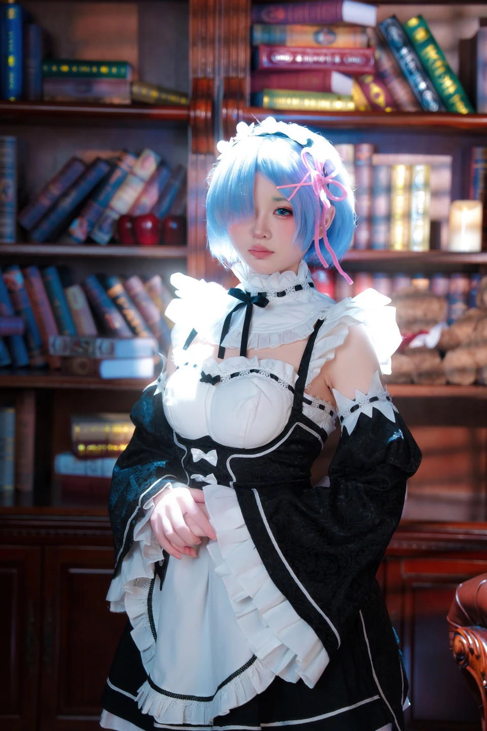 Coser@幼水铃衣 - No.017 Rem - ReZero (108 photos + 1 videos) - You Shui Ling Yi (幼水铃衣) - Photo 7 of 108