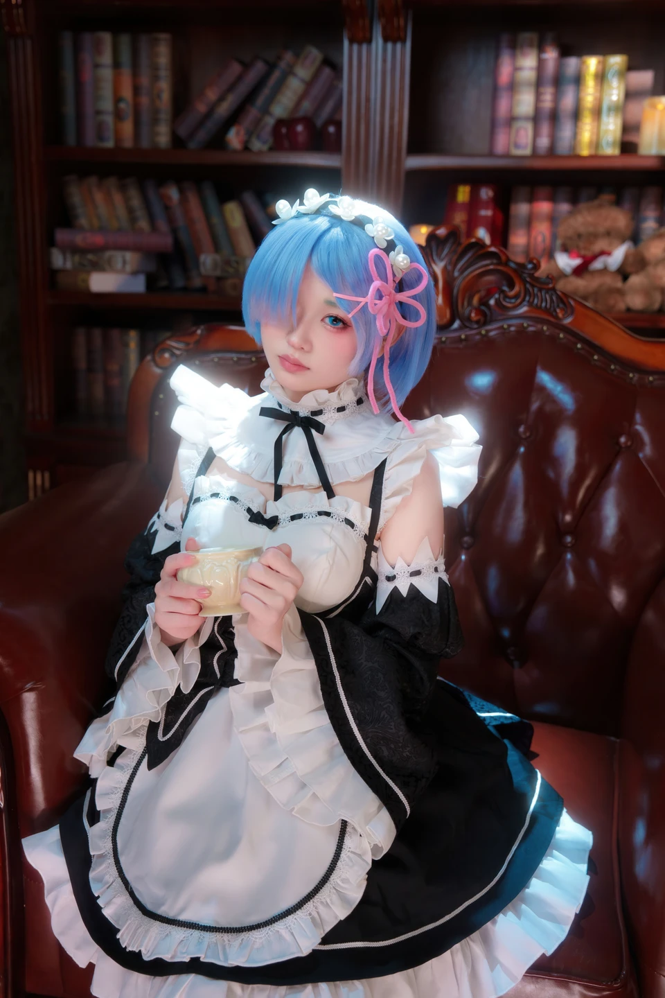 Coser@幼水铃衣 - No.017 Rem - ReZero (108 photos + 1 videos) - You Shui Ling Yi (幼水铃衣) - Photo 9 of 108
