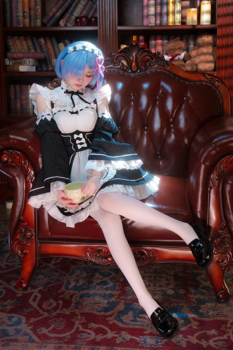 Coser@幼水铃衣 - No.017 Rem - ReZero (108 photos + 1 videos) - You Shui Ling Yi (幼水铃衣) - Photo 10 of 108