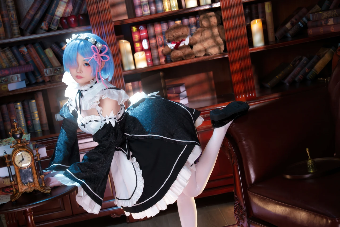 Coser@幼水铃衣 - No.017 Rem - ReZero (108 photos + 1 videos) - You Shui Ling Yi (幼水铃衣) - Photo 15 of 108