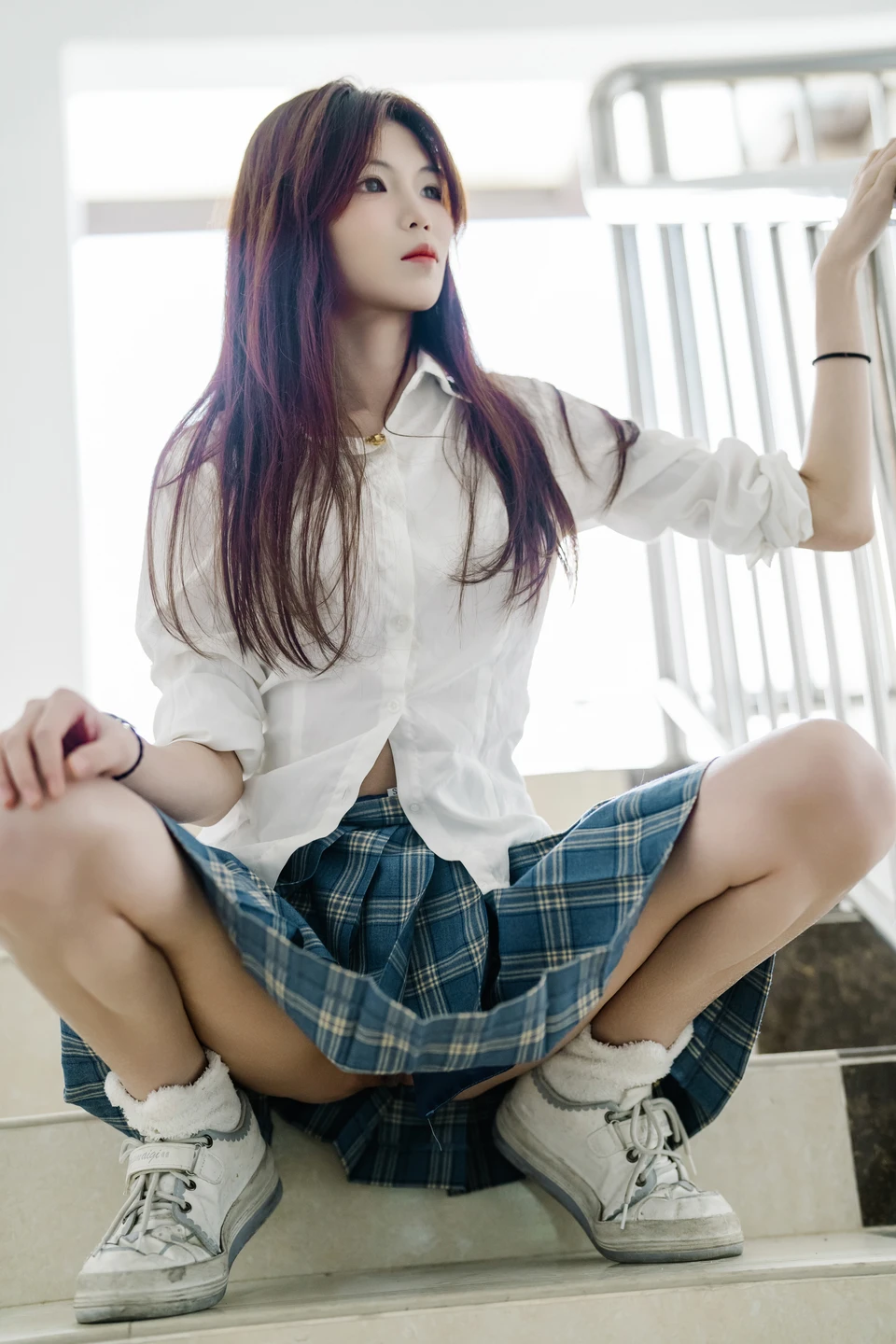Photographer Lingfan - LuLu JK Self-Pleasure Butt Plug (109 photos) - She Ying Shi Ling Fan (摄影师翎梵) - Photo 5 of 109