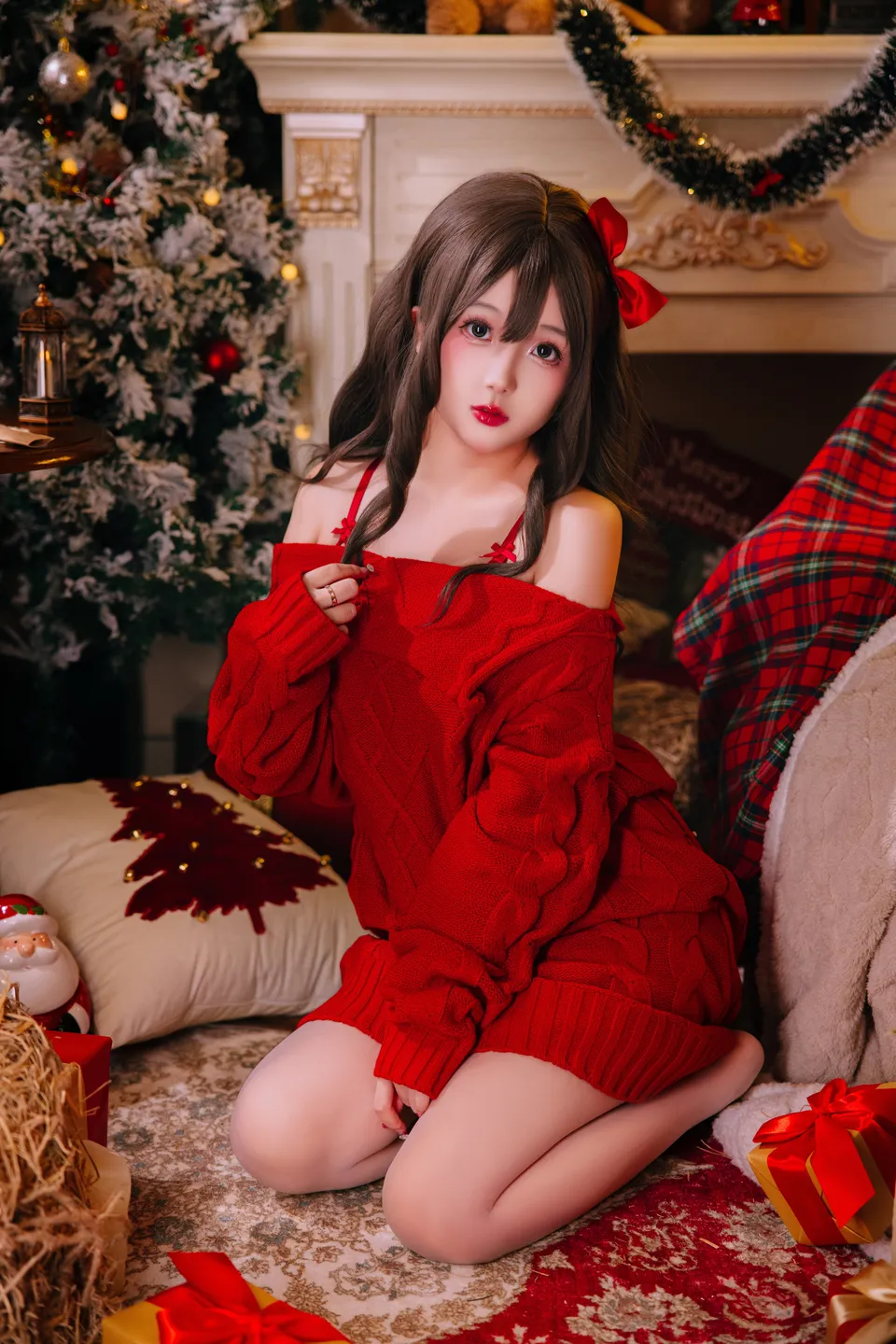 Nai Jiao - Christmas Sweater A+B (98 photos) - Ri Nai Jiao (日奈娇) - Photo 1 of 98