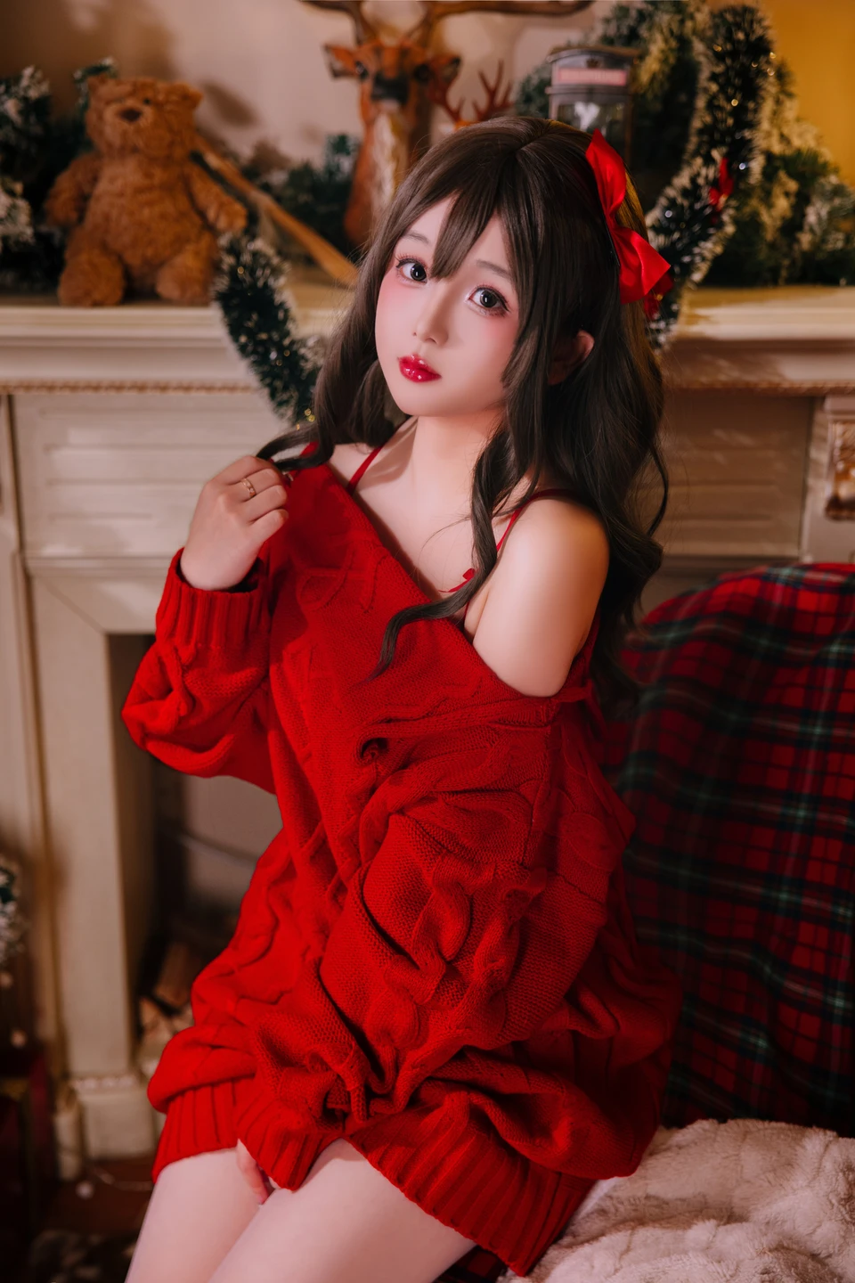 Nai Jiao - Christmas Sweater A+B (98 photos) - Ri Nai Jiao (日奈娇) - Photo 4 of 98