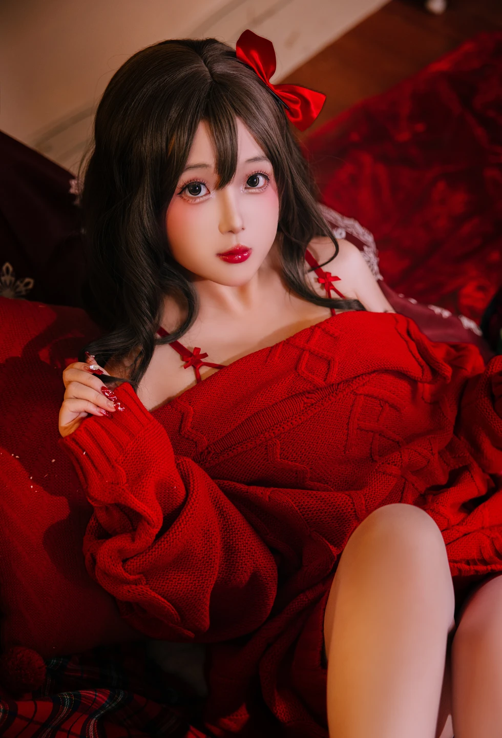 Nai Jiao - Christmas Sweater A+B (98 photos) - Ri Nai Jiao (日奈娇) - Photo 7 of 98
