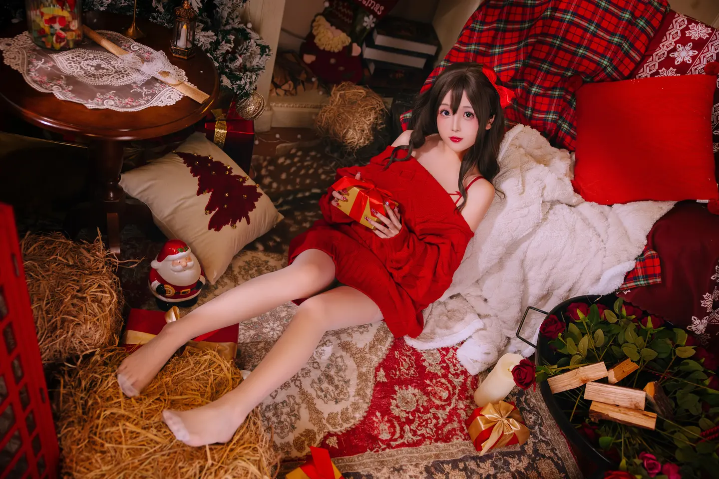 Nai Jiao - Christmas Sweater A+B (98 photos) - Ri Nai Jiao (日奈娇) - Photo 8 of 98
