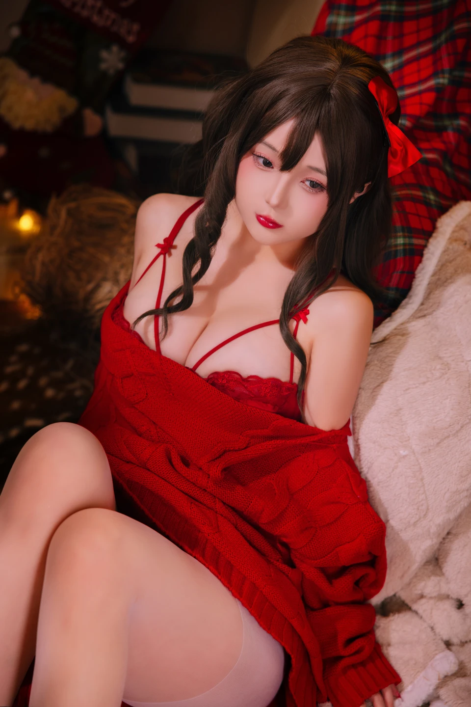Nai Jiao - Christmas Sweater A+B (98 photos) - Ri Nai Jiao (日奈娇) - Photo 9 of 98