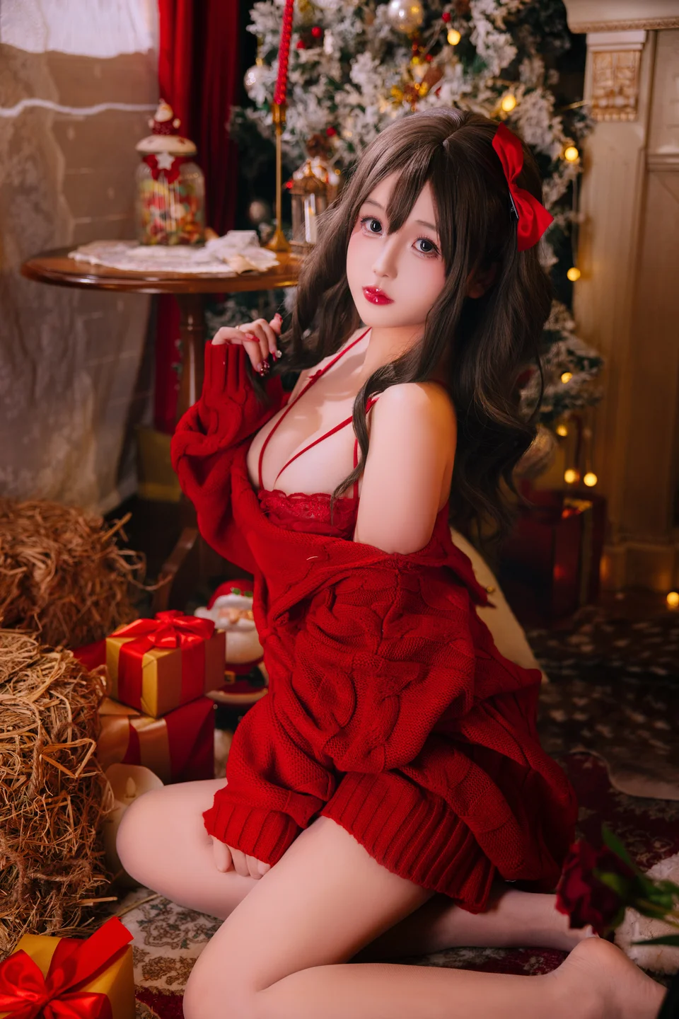 Nai Jiao - Christmas Sweater A+B (98 photos) - Ri Nai Jiao (日奈娇) - Photo 11 of 98