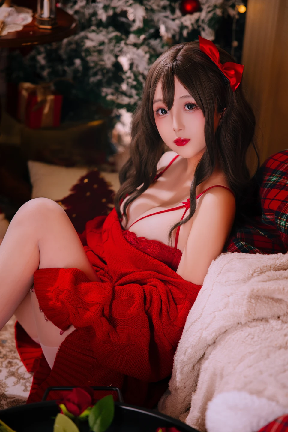 Nai Jiao - Christmas Sweater A+B (98 photos) - Ri Nai Jiao (日奈娇) - Photo 17 of 98