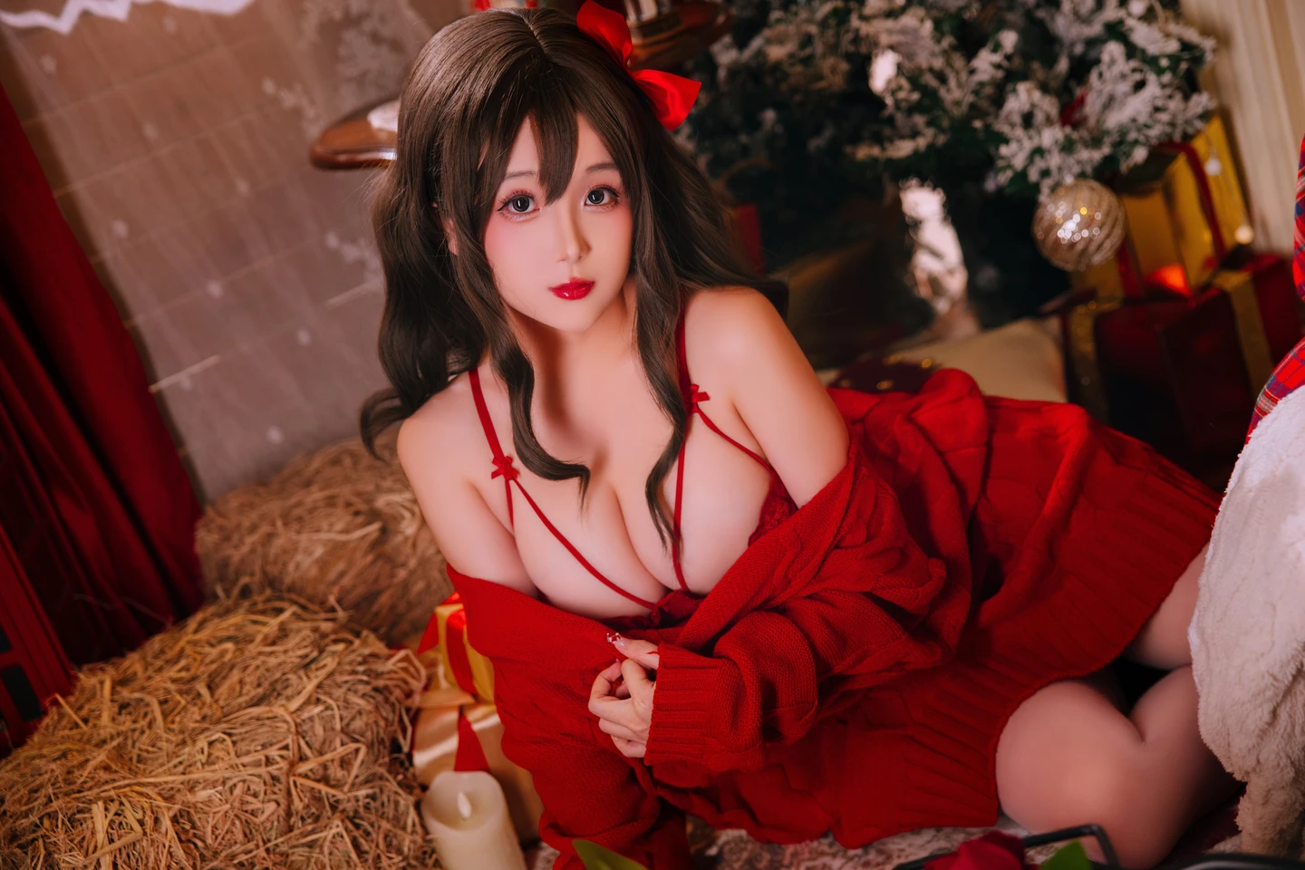 Nai Jiao - Christmas Sweater A+B (98 photos) - Ri Nai Jiao (日奈娇) - Photo 18 of 98