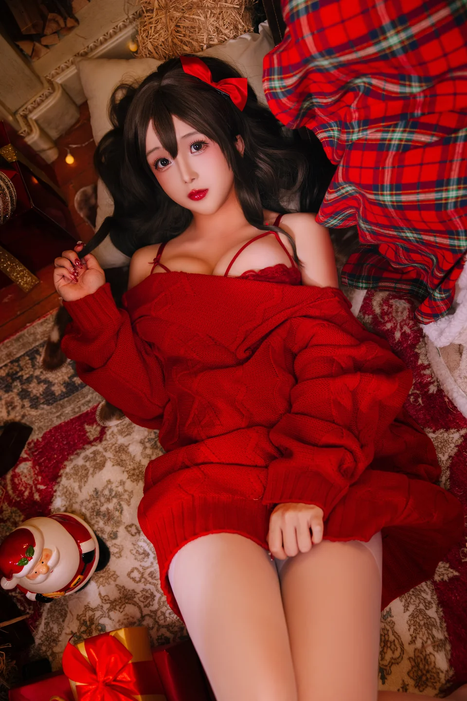 Nai Jiao - Christmas Sweater A+B (98 photos) - Ri Nai Jiao (日奈娇) - Photo 22 of 98