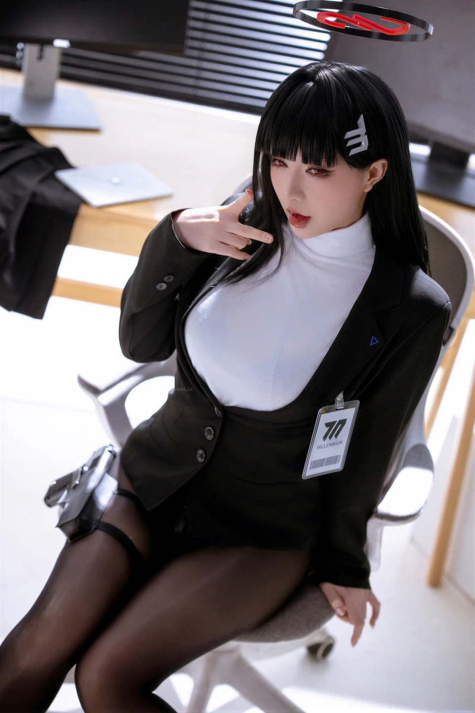 Coser@Xing Zhi Chi Chi July 2026 Plan A Blue Archive Shioduki Rio Original Skin Doujin (99 photos) - Xing Zhi Chi Chi (星之迟迟) - Photo 12 of 98
