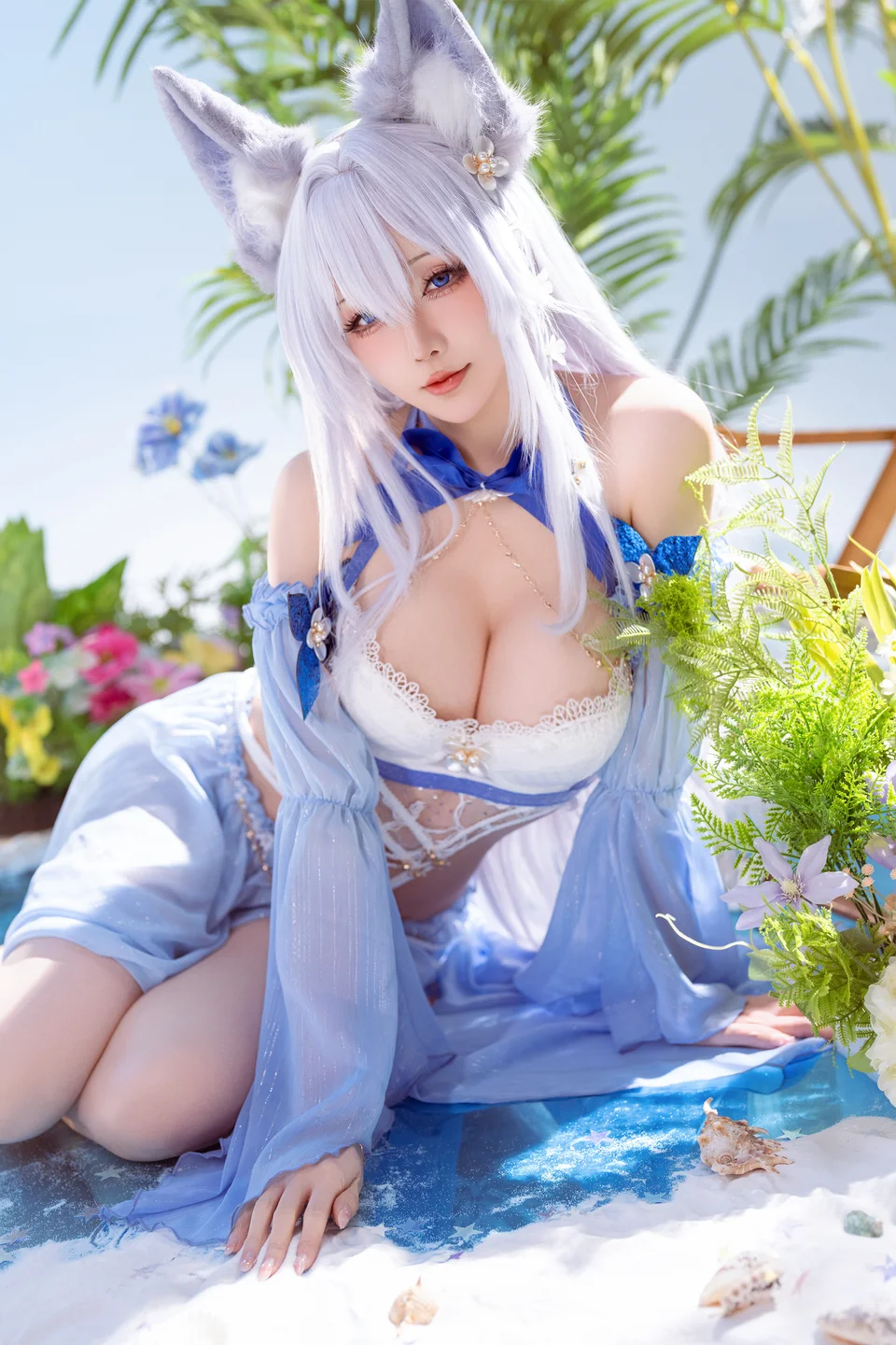 Star's Late Arrival January 2026 Plan C - Azur Lane Shiranui Swimsuit (52 photos) - Xing Zhi Chi Chi (星之迟迟) - Photo 4 of 52