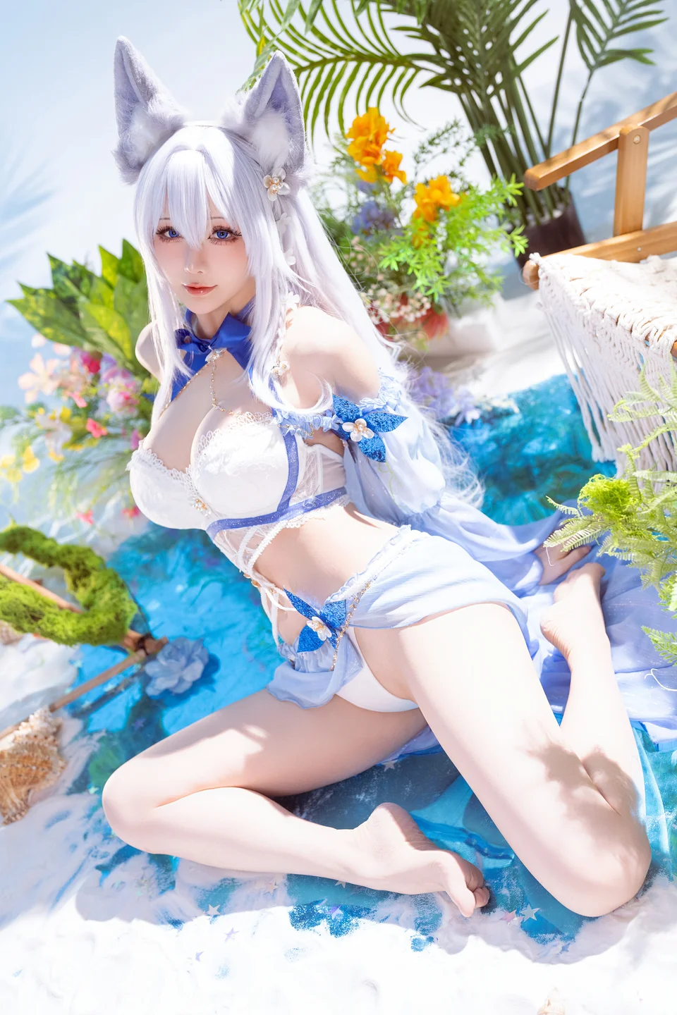 Star's Late Arrival January 2026 Plan C - Azur Lane Shiranui Swimsuit (52 photos) - Xing Zhi Chi Chi (星之迟迟) - Photo 8 of 52