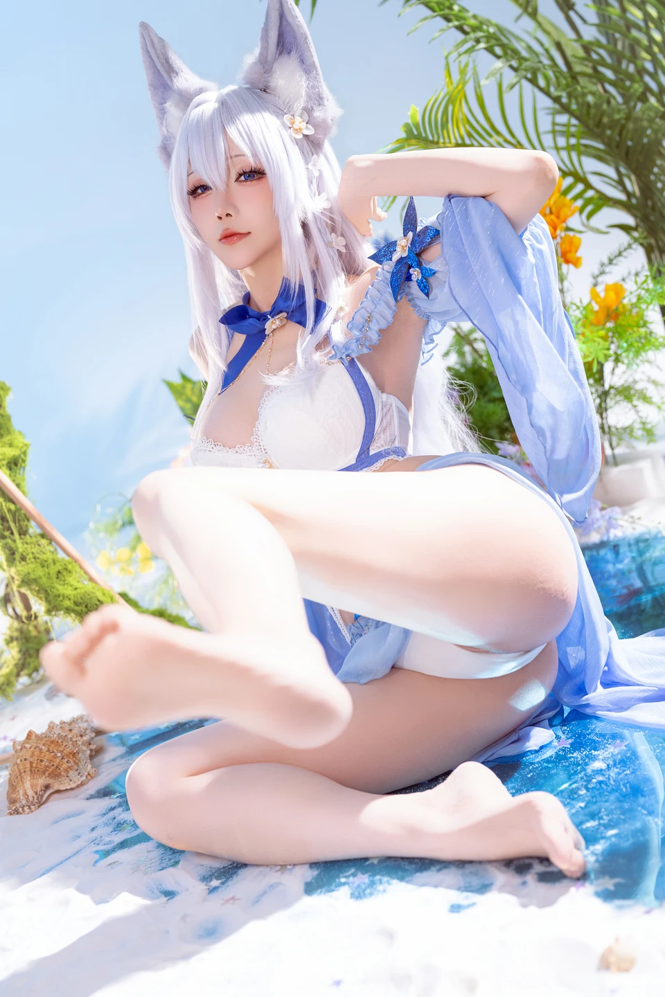 Star's Late Arrival January 2026 Plan C - Azur Lane Shiranui Swimsuit (52 photos) - Xing Zhi Chi Chi (星之迟迟) - Photo 10 of 52