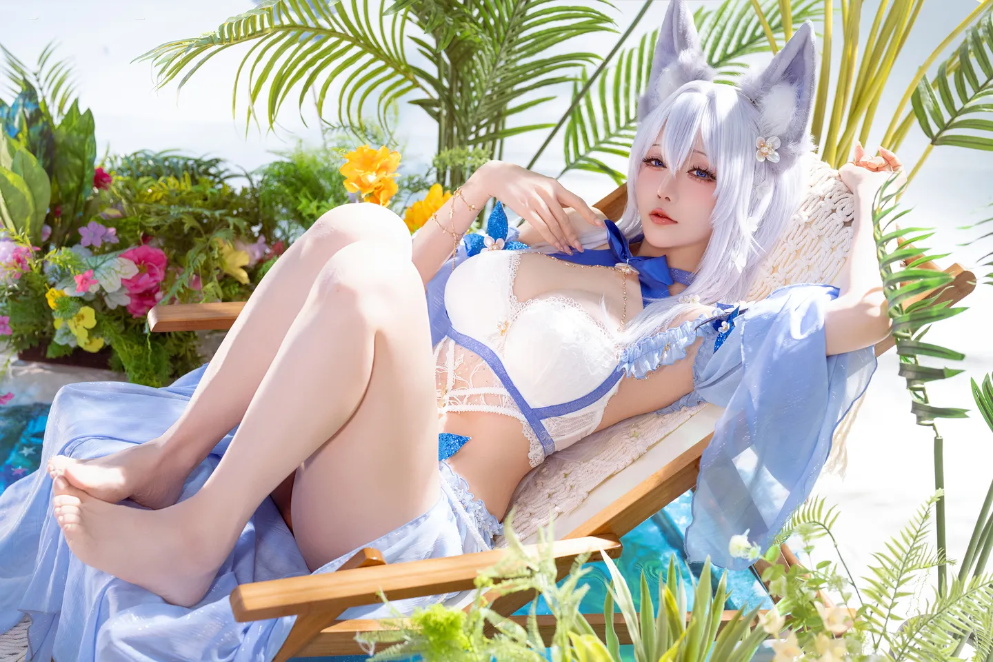 Star's Late Arrival January 2026 Plan C - Azur Lane Shiranui Swimsuit (52 photos) - Xing Zhi Chi Chi (星之迟迟) - Photo 22 of 52