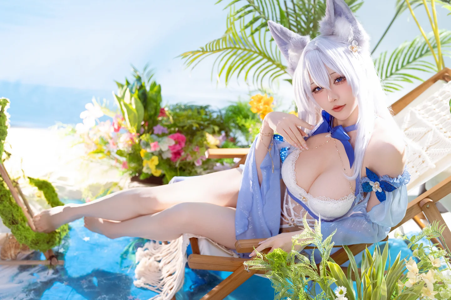 Star's Late Arrival January 2026 Plan C - Azur Lane Shiranui Swimsuit (52 photos) - Xing Zhi Chi Chi (星之迟迟) - Photo 33 of 52