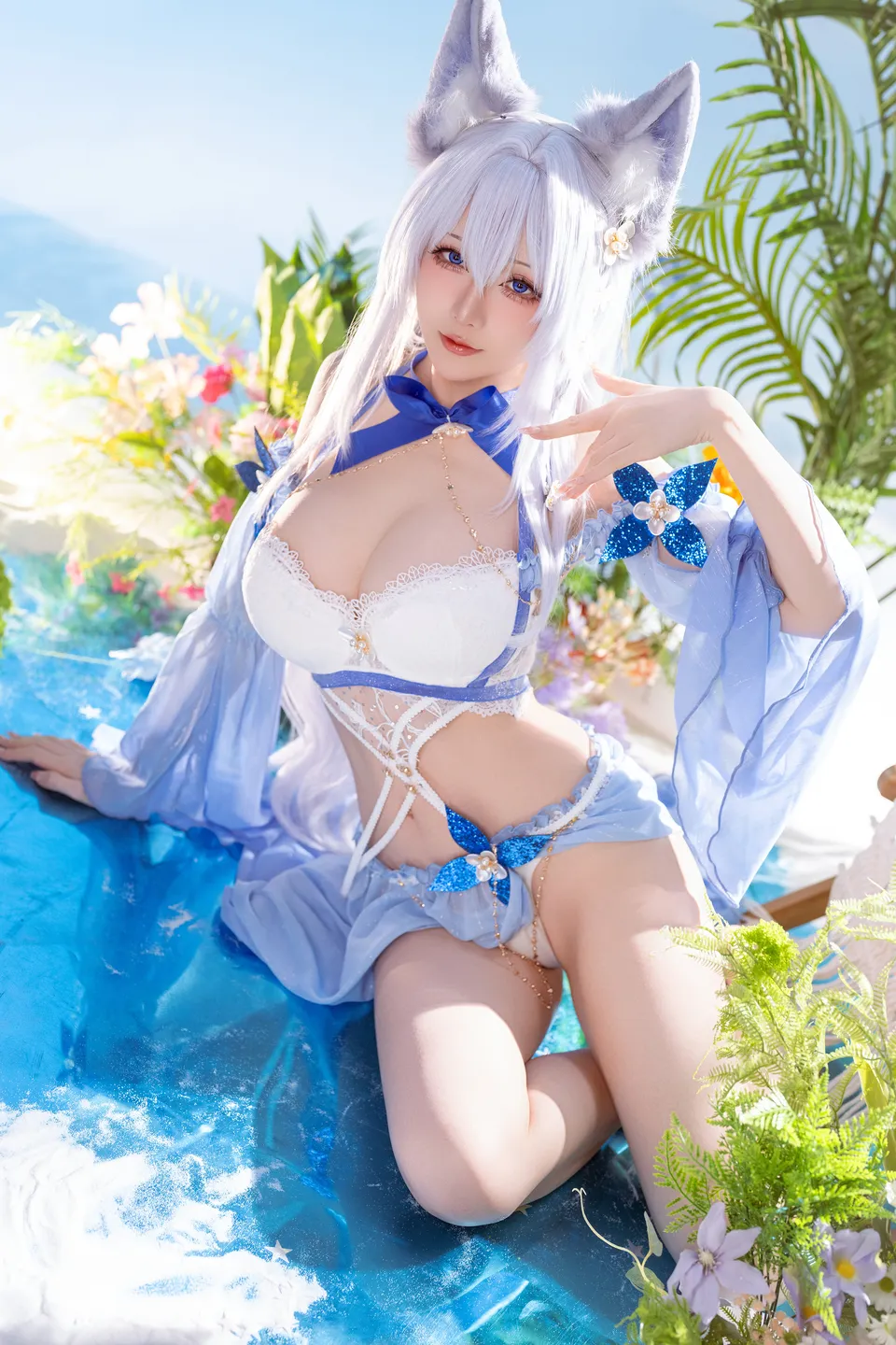 Star's Late Arrival January 2026 Plan C - Azur Lane Shiranui Swimsuit (52 photos) - Xing Zhi Chi Chi (星之迟迟) - Photo 38 of 52