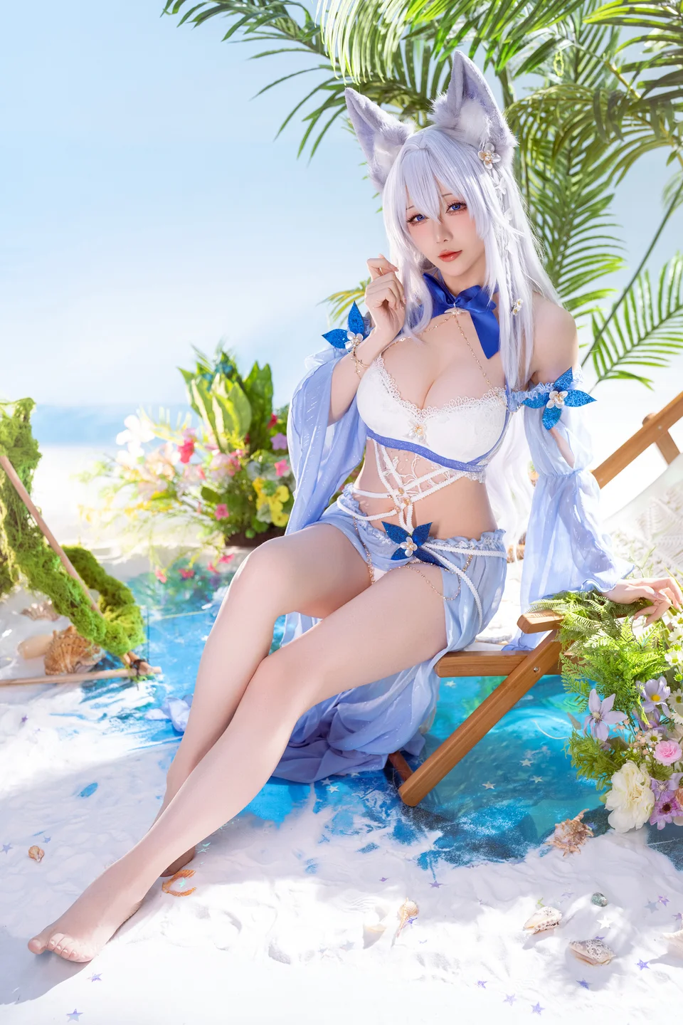 Star's Late Arrival January 2026 Plan C - Azur Lane Shiranui Swimsuit (52 photos) - Xing Zhi Chi Chi (星之迟迟) - Photo 40 of 52