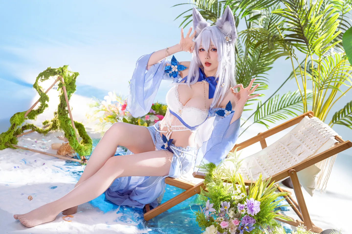 Star's Late Arrival January 2026 Plan C - Azur Lane Shiranui Swimsuit (52 photos) - Xing Zhi Chi Chi (星之迟迟) - Photo 41 of 52