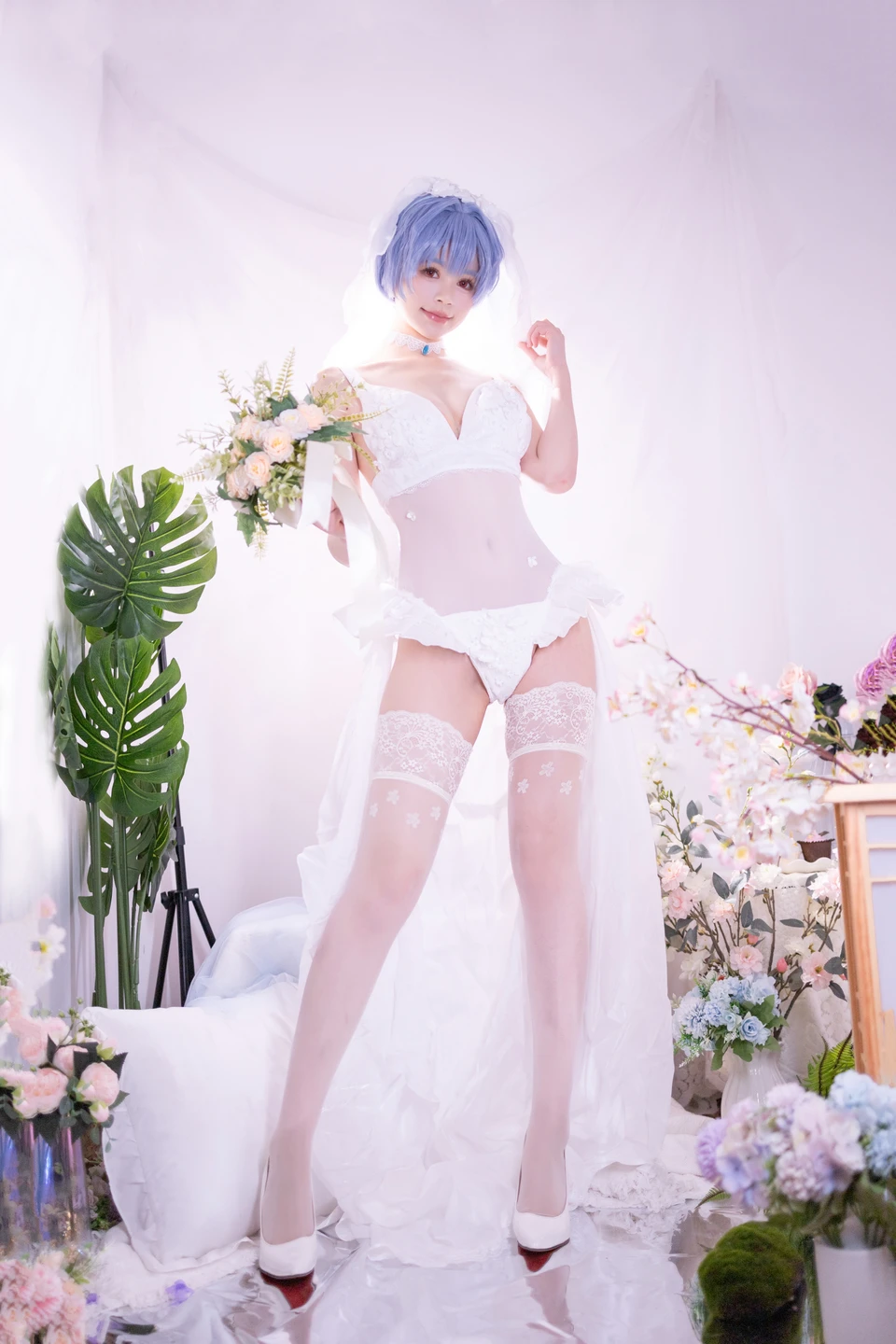 Xing Dai LuLu - No.014 Rei Ayanami Bridal (52 photos) - Xing Dai Lu Lu (星黛鹿鹿) - Photo 3 of 52
