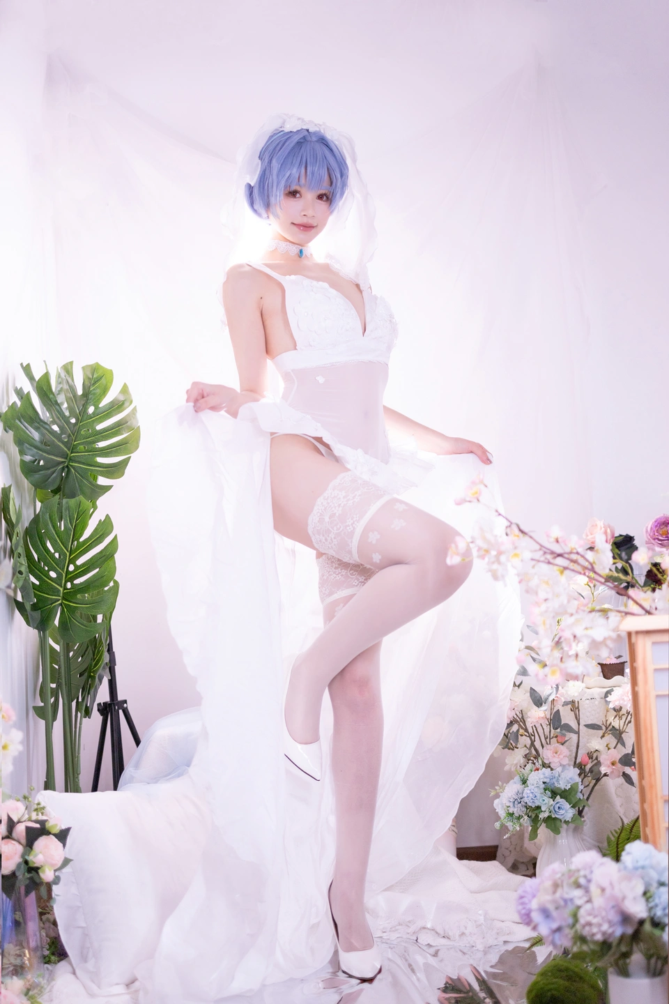 Xing Dai LuLu - No.014 Rei Ayanami Bridal (52 photos) - Xing Dai Lu Lu (星黛鹿鹿) - Photo 4 of 52