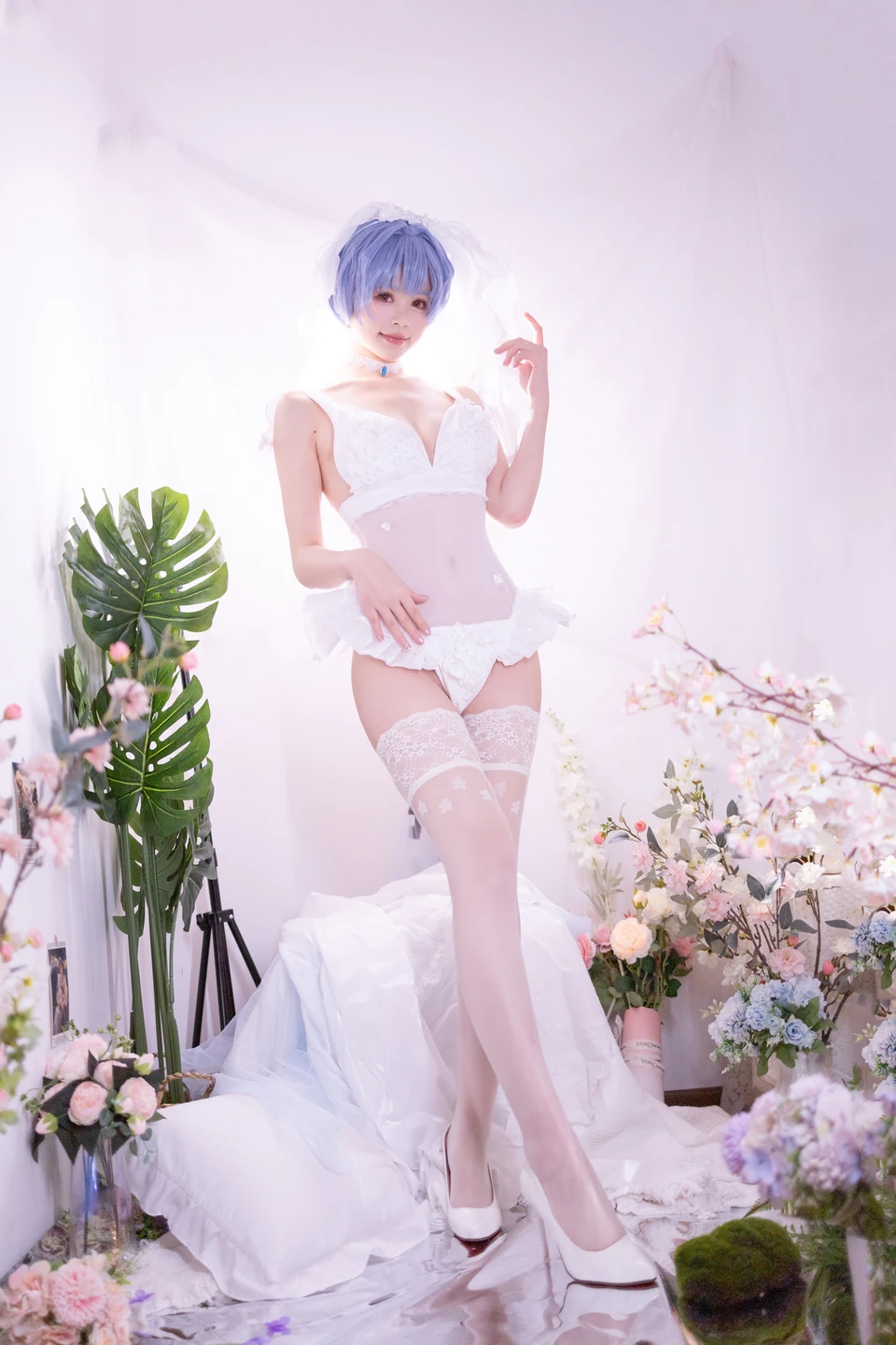 Xing Dai LuLu - No.014 Rei Ayanami Bridal (52 photos) - Xing Dai Lu Lu (星黛鹿鹿) - Photo 9 of 52