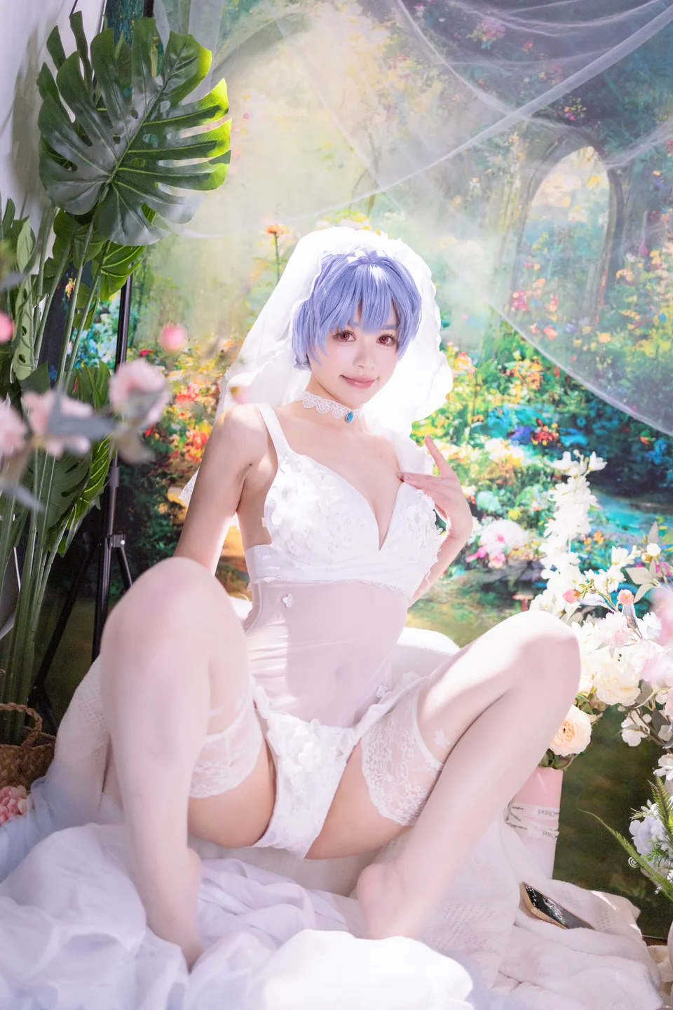 Xing Dai LuLu - No.014 Rei Ayanami Bridal (52 photos) - Xing Dai Lu Lu (星黛鹿鹿) - Photo 26 of 52