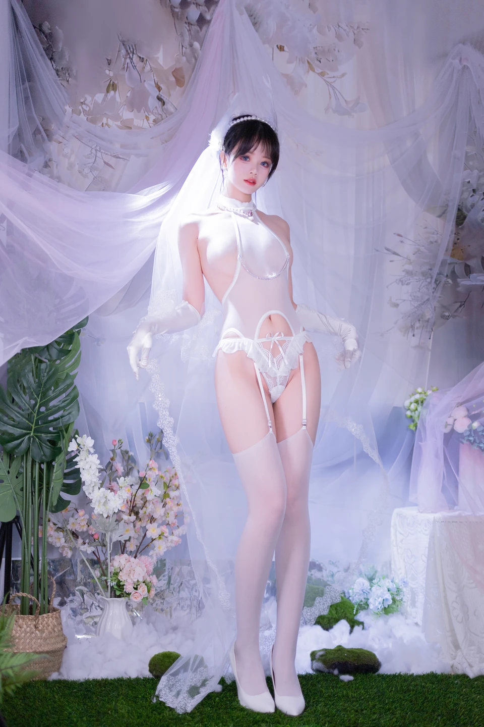 Xing Dai LuLu - No.015 White Stockings Bride (53 photos) - Xing Dai Lu Lu (星黛鹿鹿) - Photo 4 of 53