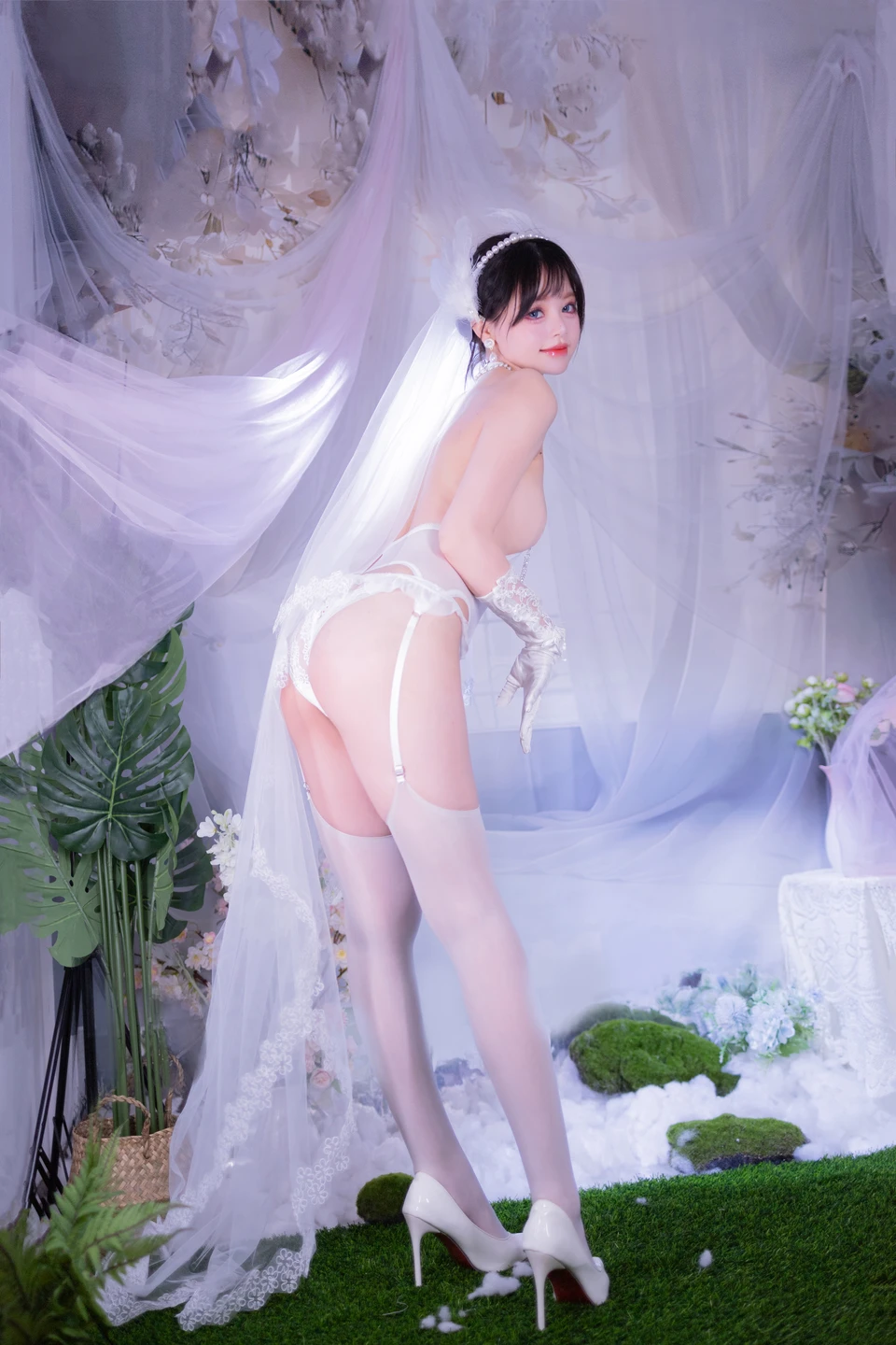 Xing Dai LuLu - No.015 White Stockings Bride (53 photos) - Xing Dai Lu Lu (星黛鹿鹿) - Photo 8 of 53