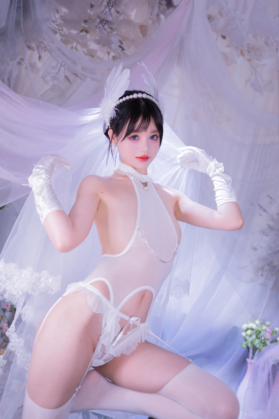 Xing Dai LuLu - No.015 White Stockings Bride (53 photos) - Xing Dai Lu Lu (星黛鹿鹿) - Photo 11 of 53