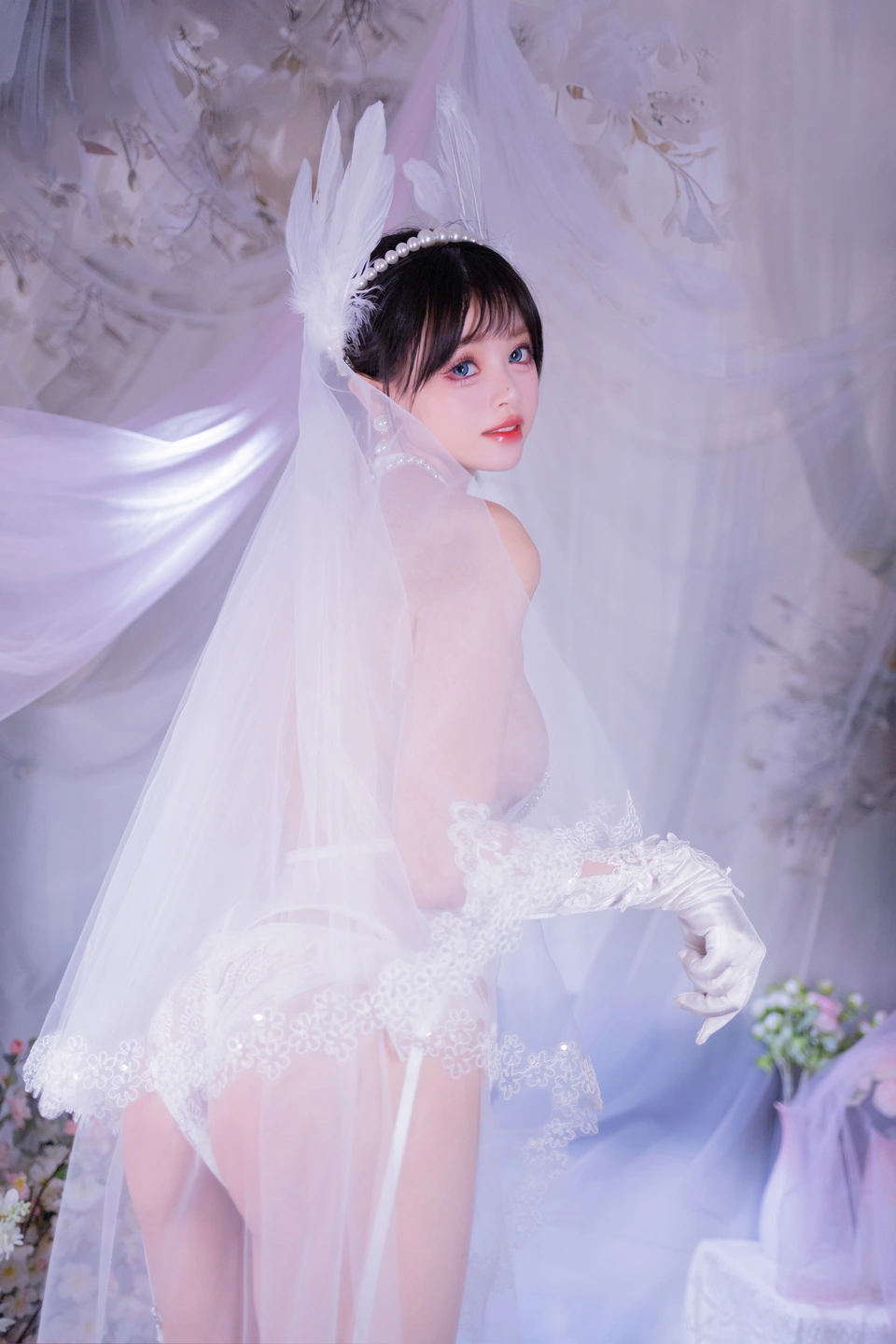 Xing Dai LuLu - No.015 White Stockings Bride (53 photos) - Xing Dai Lu Lu (星黛鹿鹿) - Photo 19 of 53