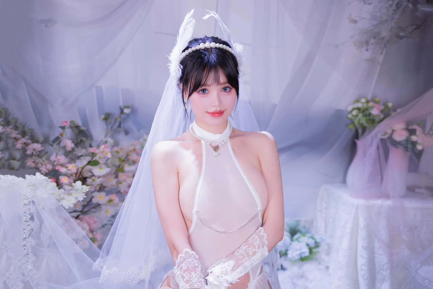 Xing Dai LuLu - No.015 White Stockings Bride (53 photos) - Xing Dai Lu Lu (星黛鹿鹿) - Photo 25 of 53