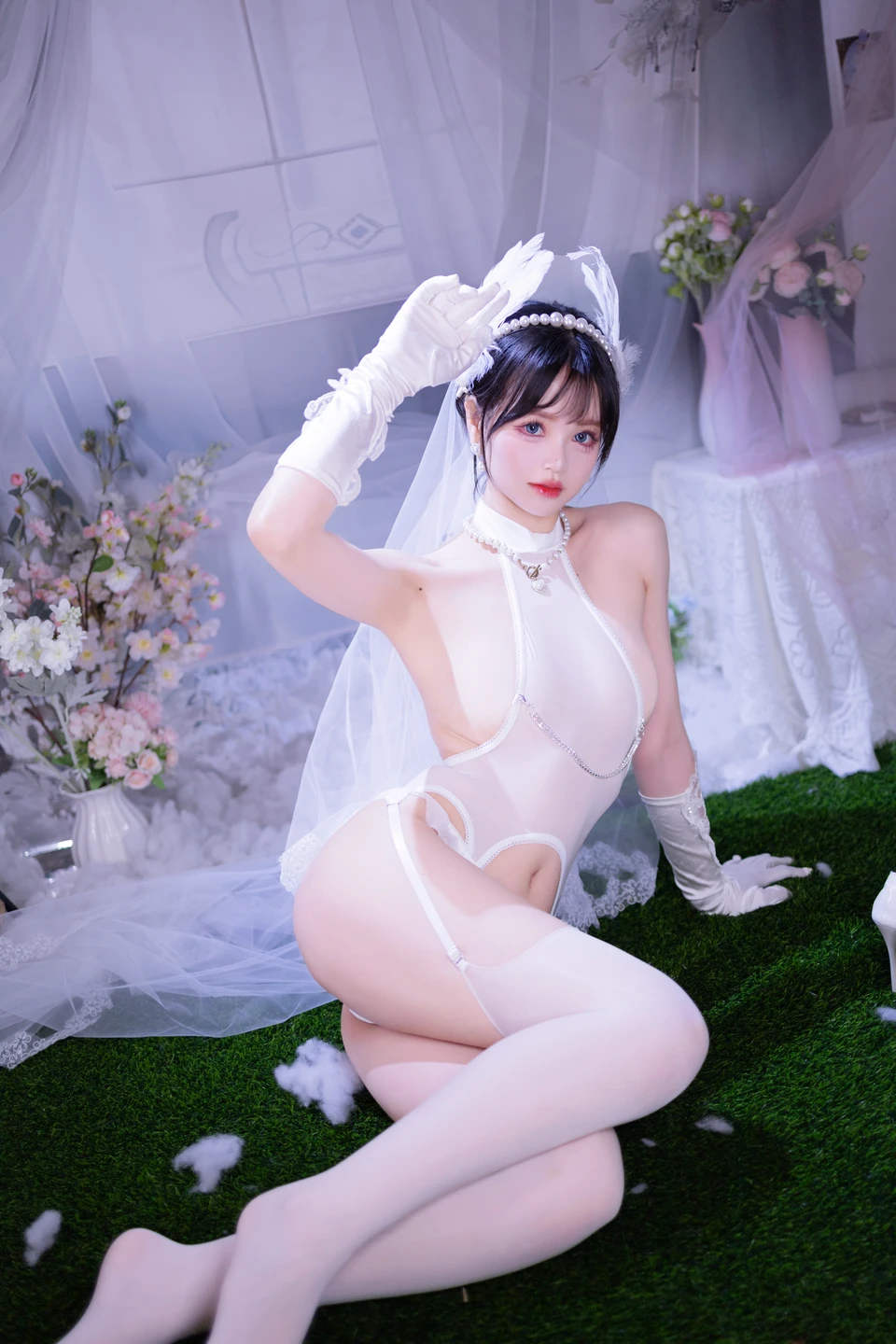 Xing Dai LuLu - No.015 White Stockings Bride (53 photos) - Xing Dai Lu Lu (星黛鹿鹿) - Photo 36 of 53