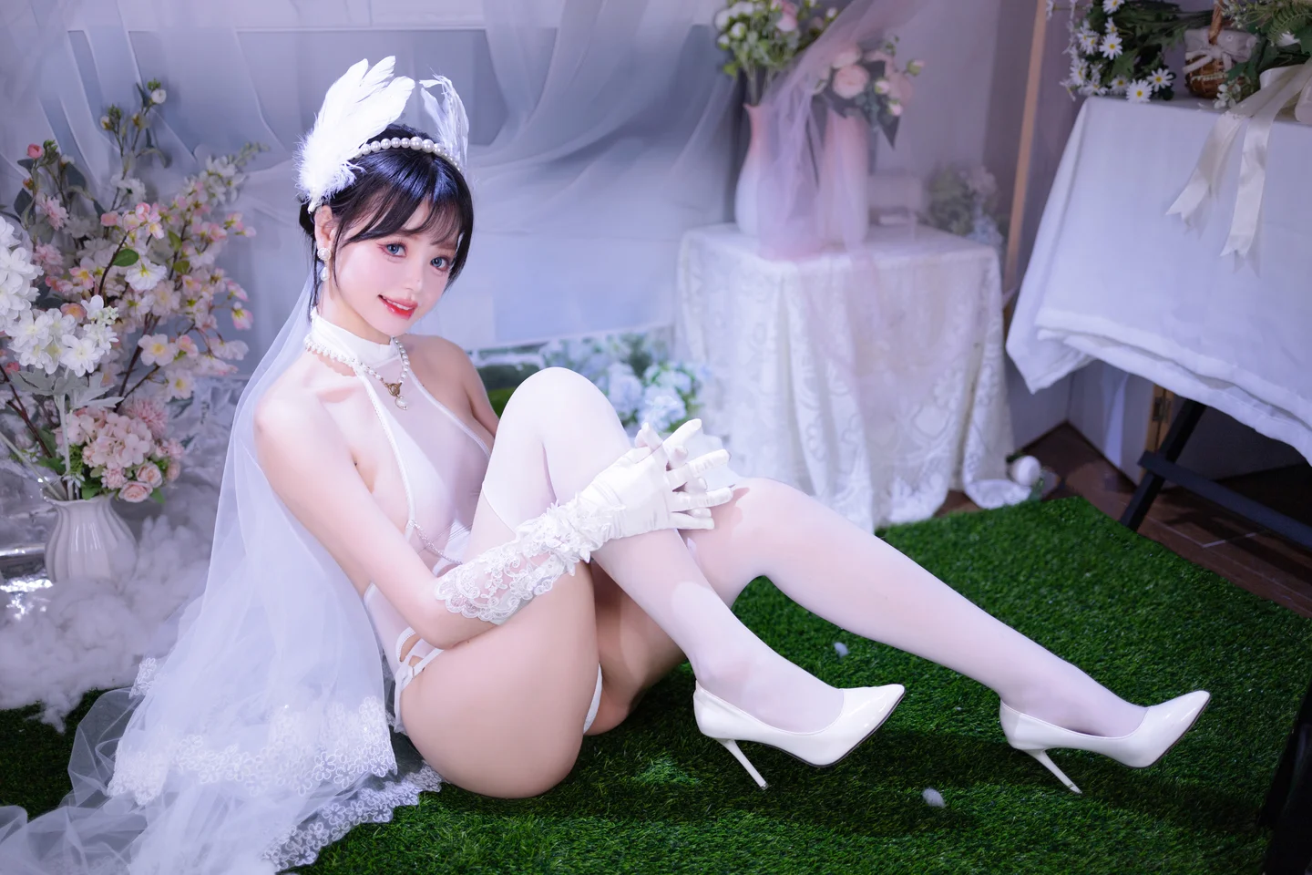 Xing Dai LuLu - No.015 White Stockings Bride (53 photos) - Xing Dai Lu Lu (星黛鹿鹿) - Photo 38 of 53