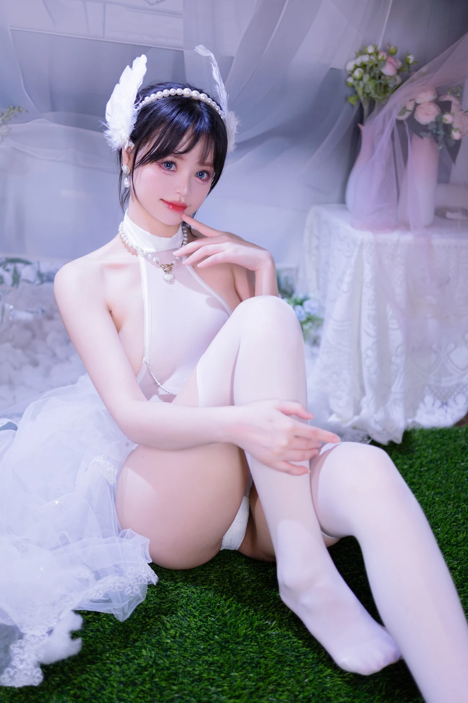 Xing Dai LuLu - No.015 White Stockings Bride (53 photos) - Xing Dai Lu Lu (星黛鹿鹿) - Photo 39 of 53