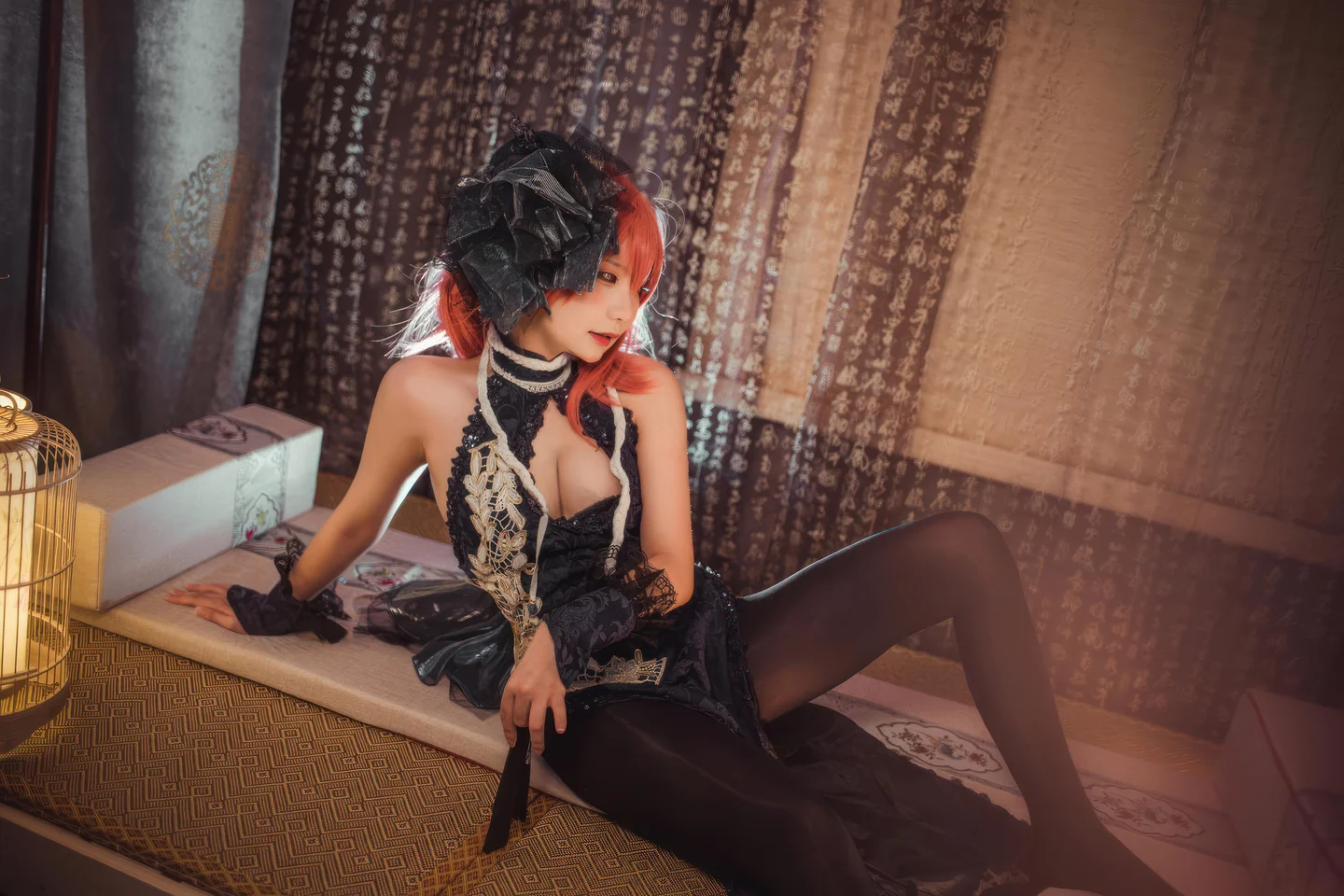 Is It a Teddy Bear? No.040 Azur Lane · Black Prince Cheongsam (19 photos) - Shi Yi Zhi Xiong Zi Ma (是一只熊仔吗) - Photo 9 of 19