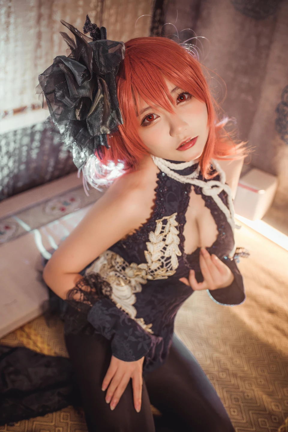 Is It a Teddy Bear? No.040 Azur Lane · Black Prince Cheongsam (19 photos) - Shi Yi Zhi Xiong Zi Ma (是一只熊仔吗) - Photo 18 of 19