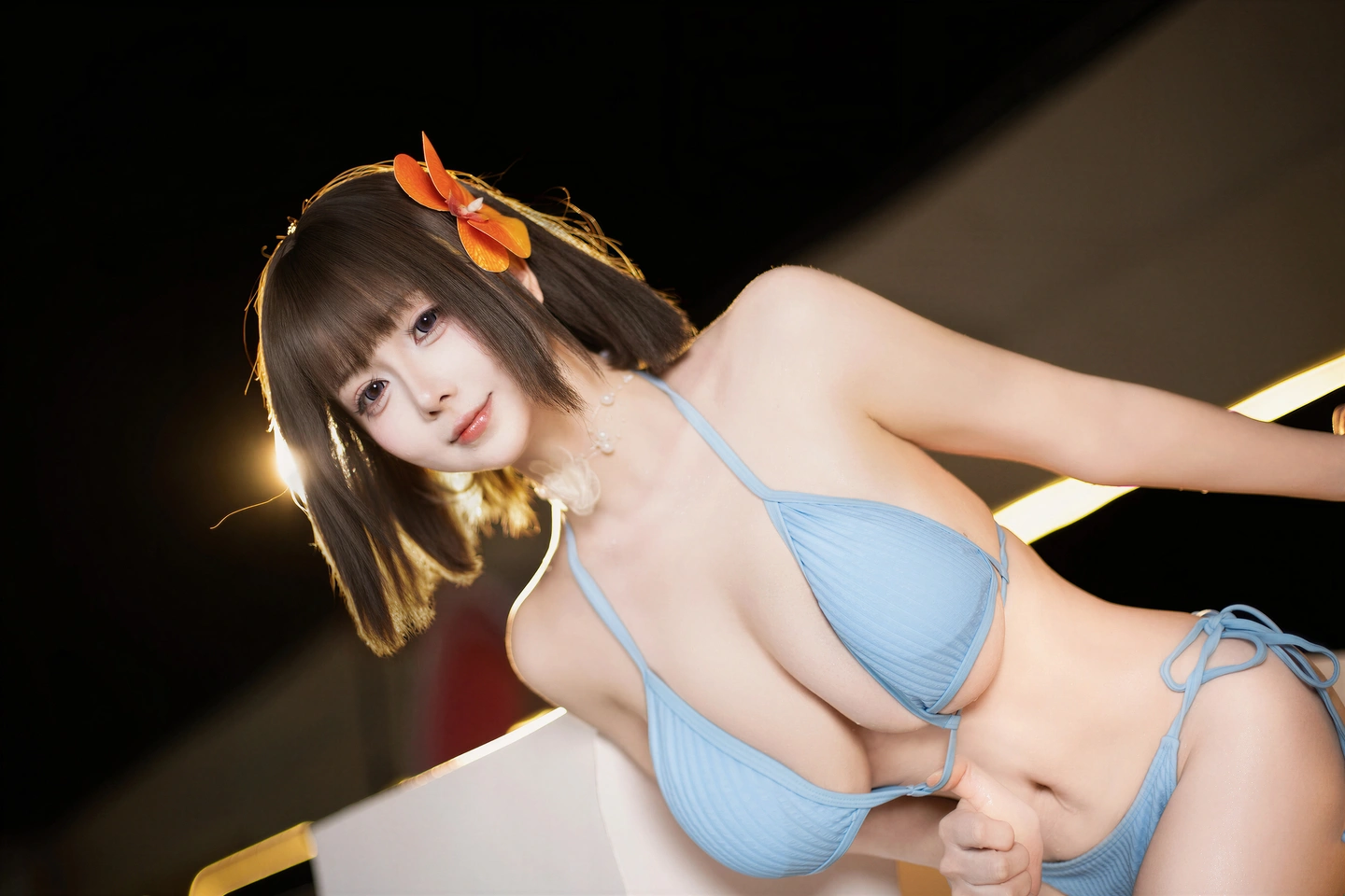 [swimwear] Mo Ye 787 - Blue Swimwear (8 photos) - Mo Ye 787 (末夜787) - Photo 5 of 8
