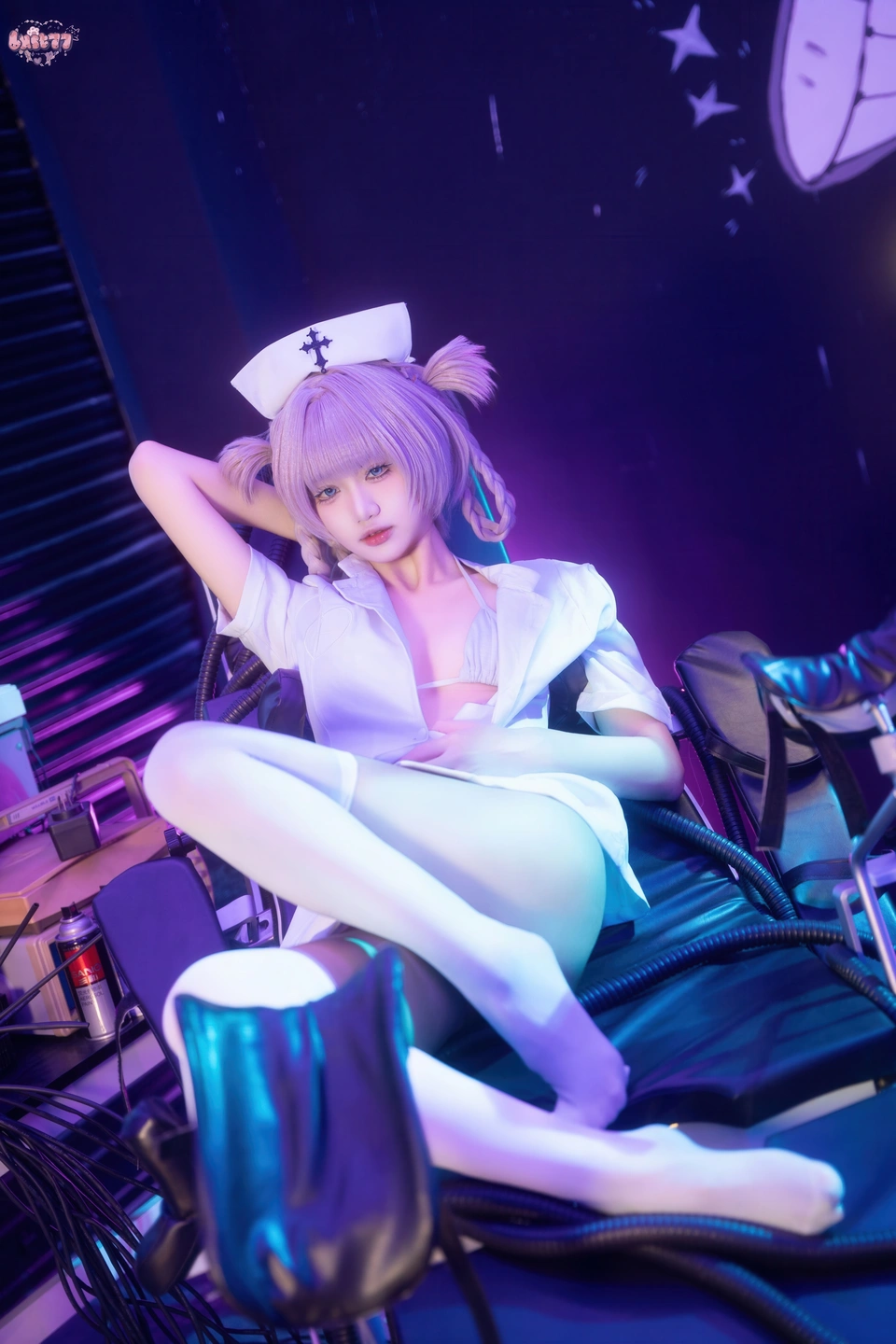 Qi Qi Yao Guai O No.071 Midnight Song · Nurse Outfit Xiao Qin (100 photos) - Qi Qi Yao Guai O (柒柒要乖哦) - Photo 7 of 100