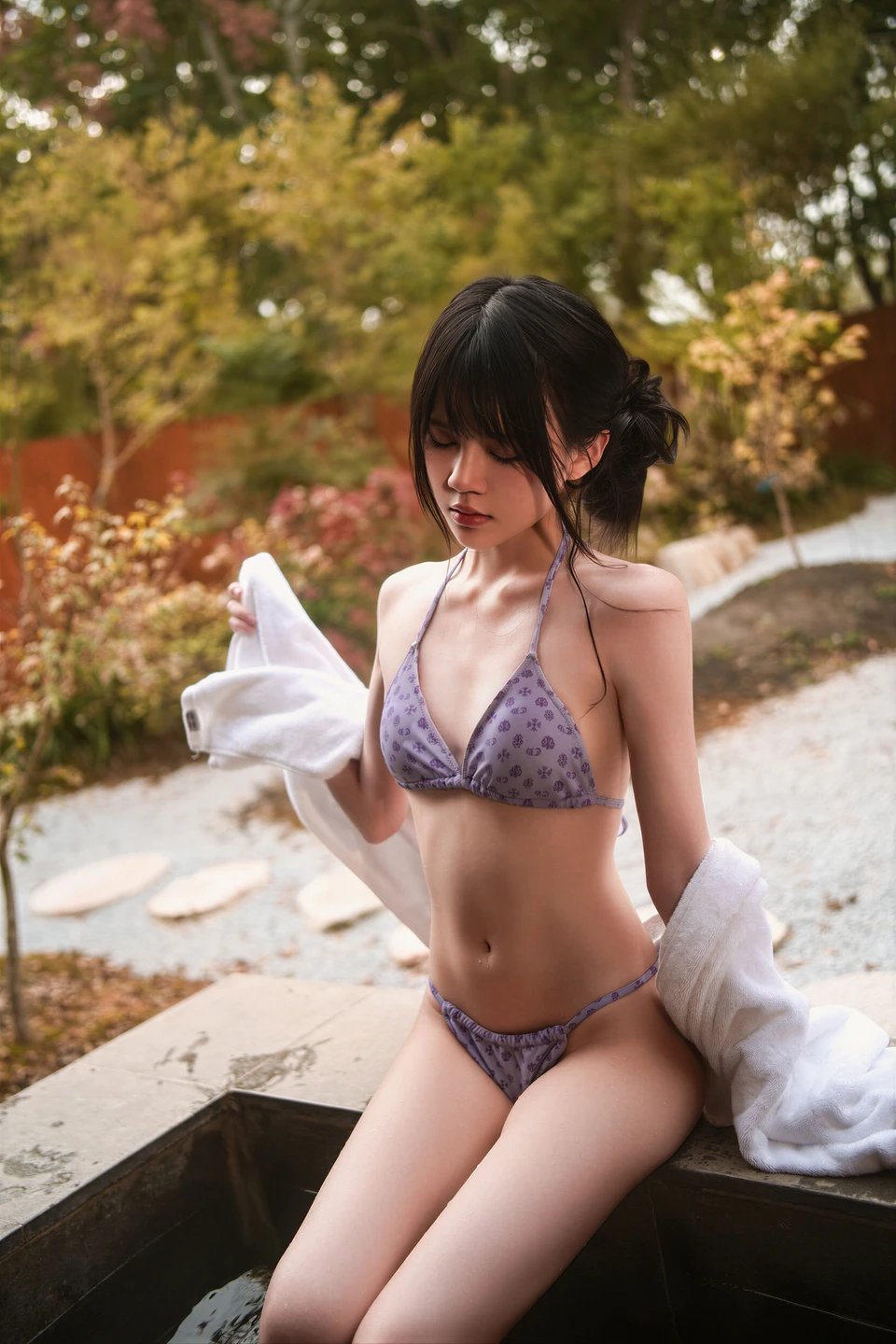 [swimwear] Yingtaomiao - Purple Rhythm (24 photos) - Ying Tao Miao (桜桃喵) - Photo 1 of 24