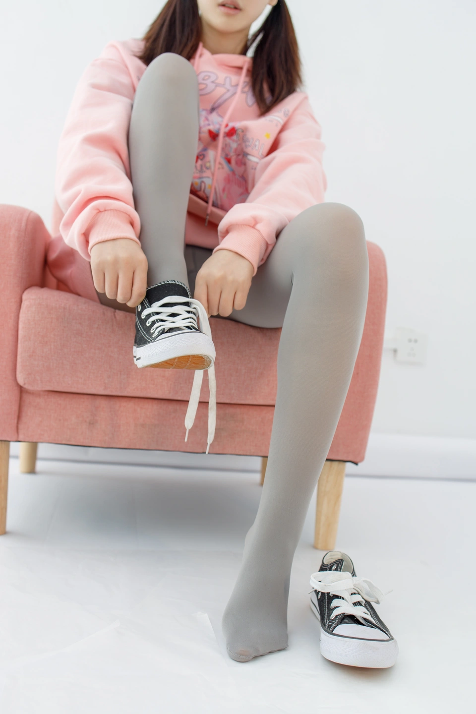 Senluo Consortium - Xiaoye No.002 Internal 017 Vacuum Gray Stockings 80D 137P,1V 5 01GBP (137 photos) - Sen Luo Cai Tuan (森萝财团) - Photo 32 of 137