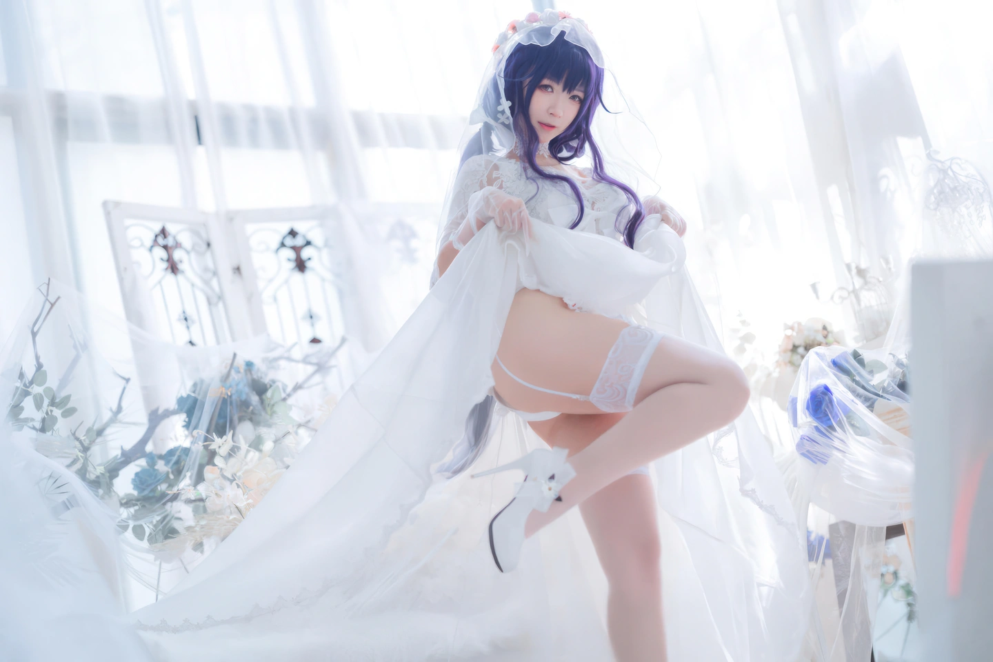 ying-luo-jiang-w - Azur Lane · Wakaba Bride (19 photos) - Ying Luo Jiang W (樱落酱w) - Photo 4 of 19