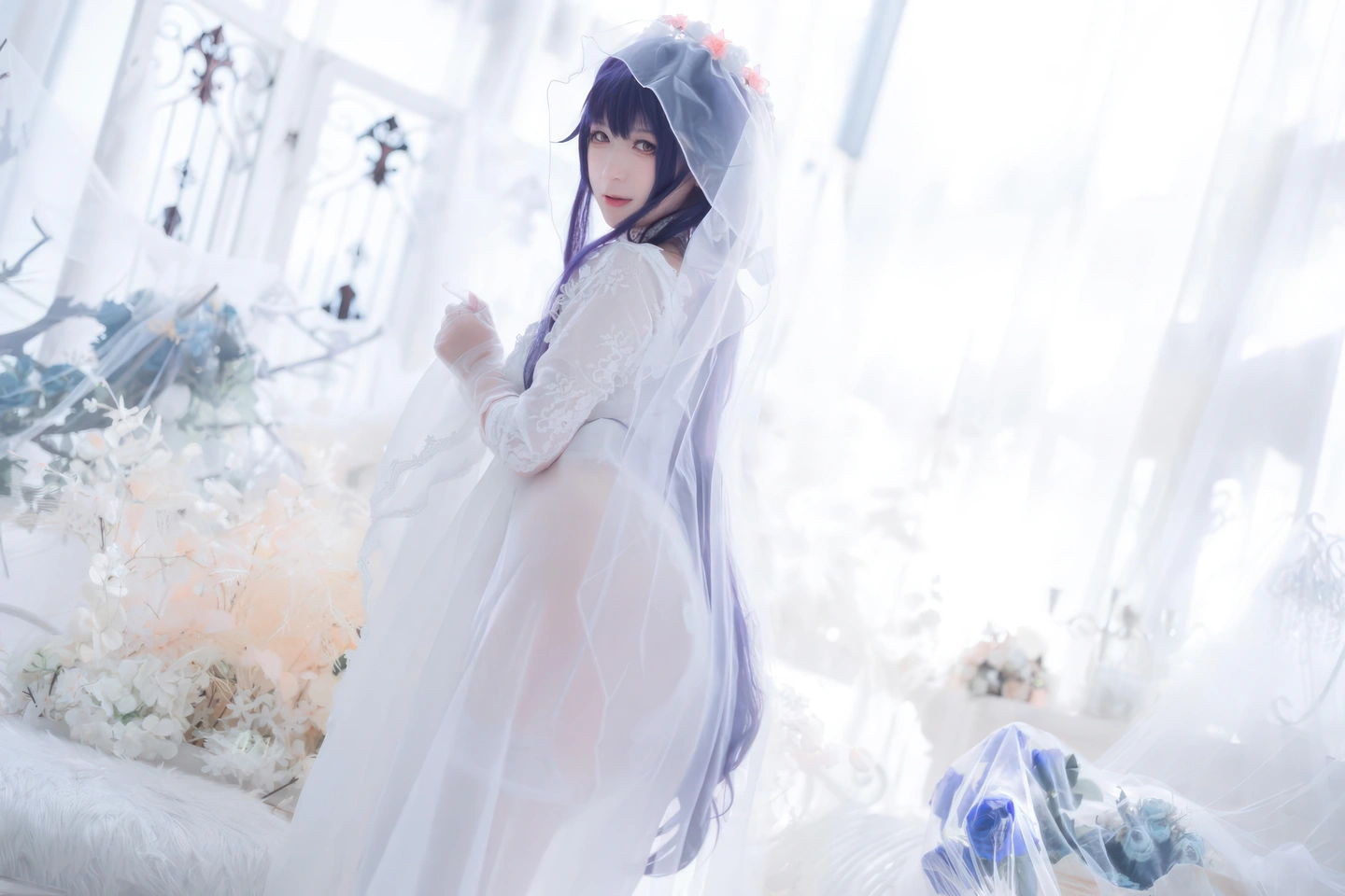 ying-luo-jiang-w - Azur Lane · Wakaba Bride (19 photos) - Ying Luo Jiang W (樱落酱w) - Photo 5 of 19
