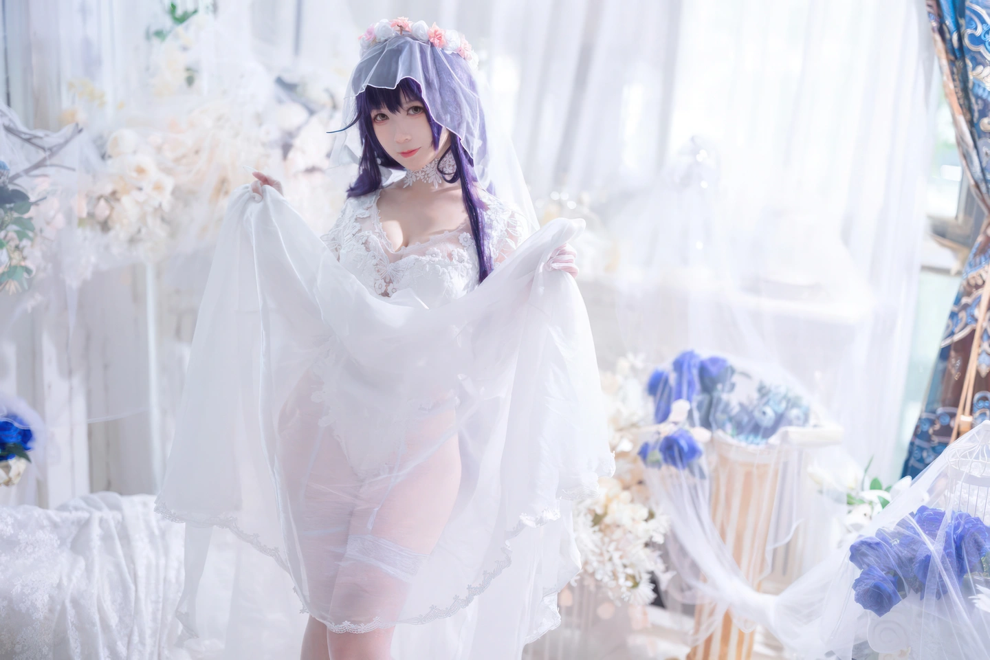 ying-luo-jiang-w - Azur Lane · Wakaba Bride (19 photos) - Ying Luo Jiang W (樱落酱w) - Photo 8 of 19