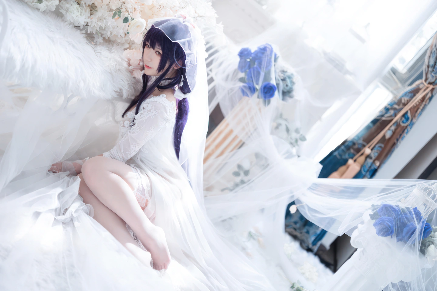 ying-luo-jiang-w - Azur Lane · Wakaba Bride (19 photos) - Ying Luo Jiang W (樱落酱w) - Photo 15 of 19