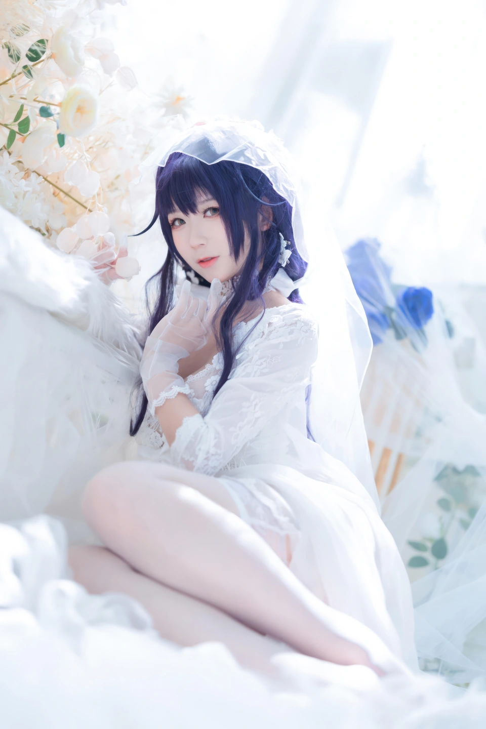 ying-luo-jiang-w - Azur Lane · Wakaba Bride (19 photos) - Ying Luo Jiang W (樱落酱w) - Photo 16 of 19