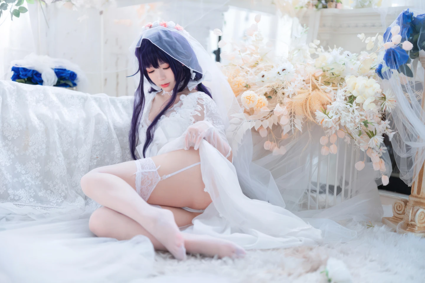 ying-luo-jiang-w - Azur Lane · Wakaba Bride (19 photos) - Ying Luo Jiang W (樱落酱w) - Photo 18 of 19
