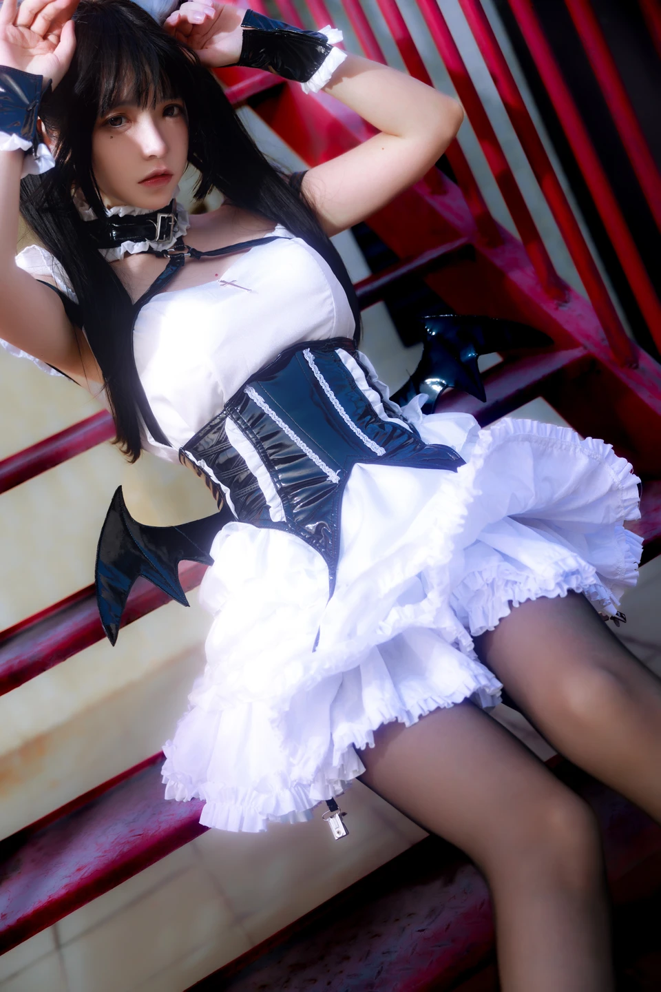 Fengmao-ss - No.166 Red Staircase Maid (40 photos) - Feng Mao Ss (疯猫ss) - Photo 12 of 40